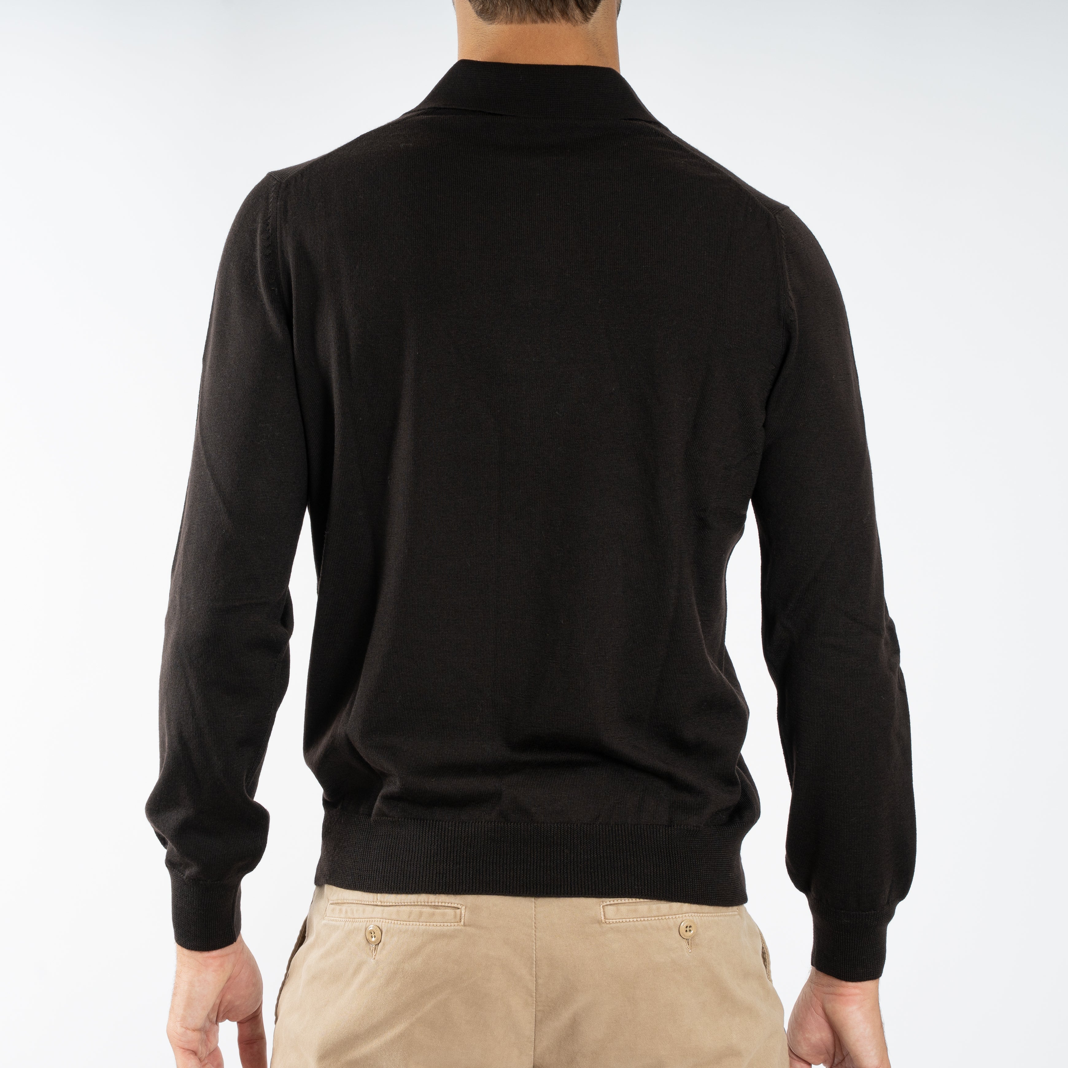 Gran Sasso Gebreide Trui met Polokraag Bruin | Athleisure