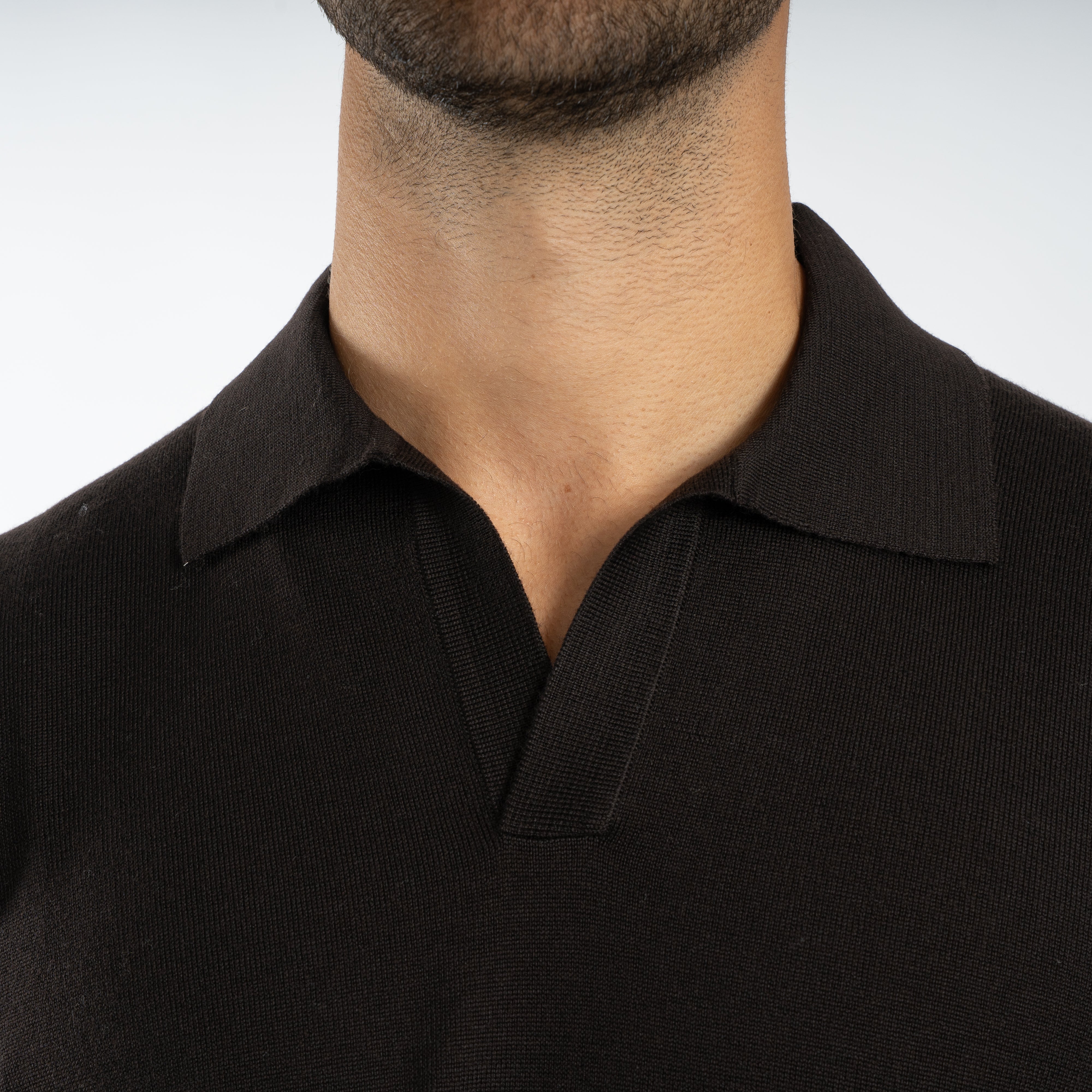 Gran Sasso Gebreide Trui met Polokraag Bruin | Athleisure