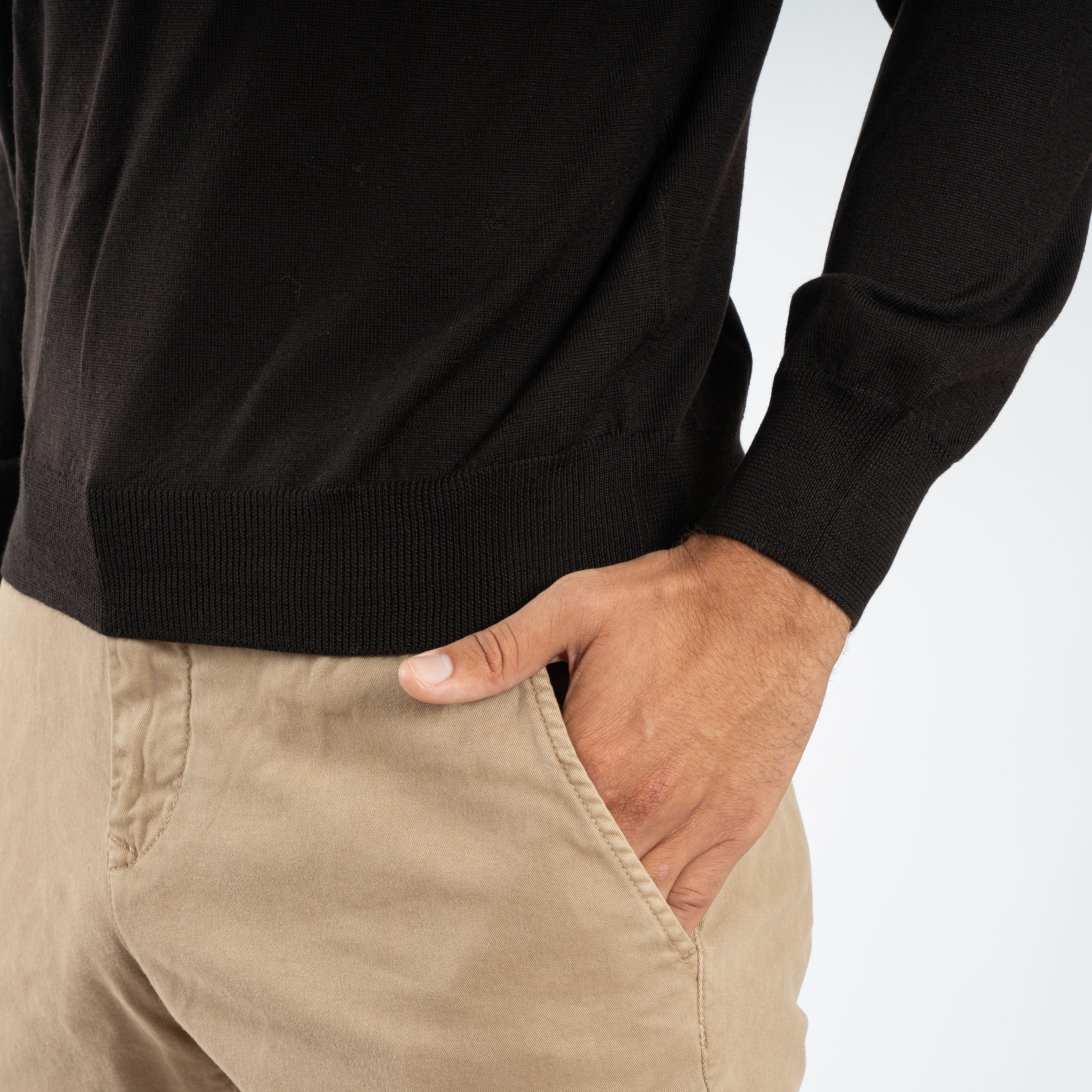 Gran Sasso Gebreide Trui met Polokraag Bruin | Athleisure