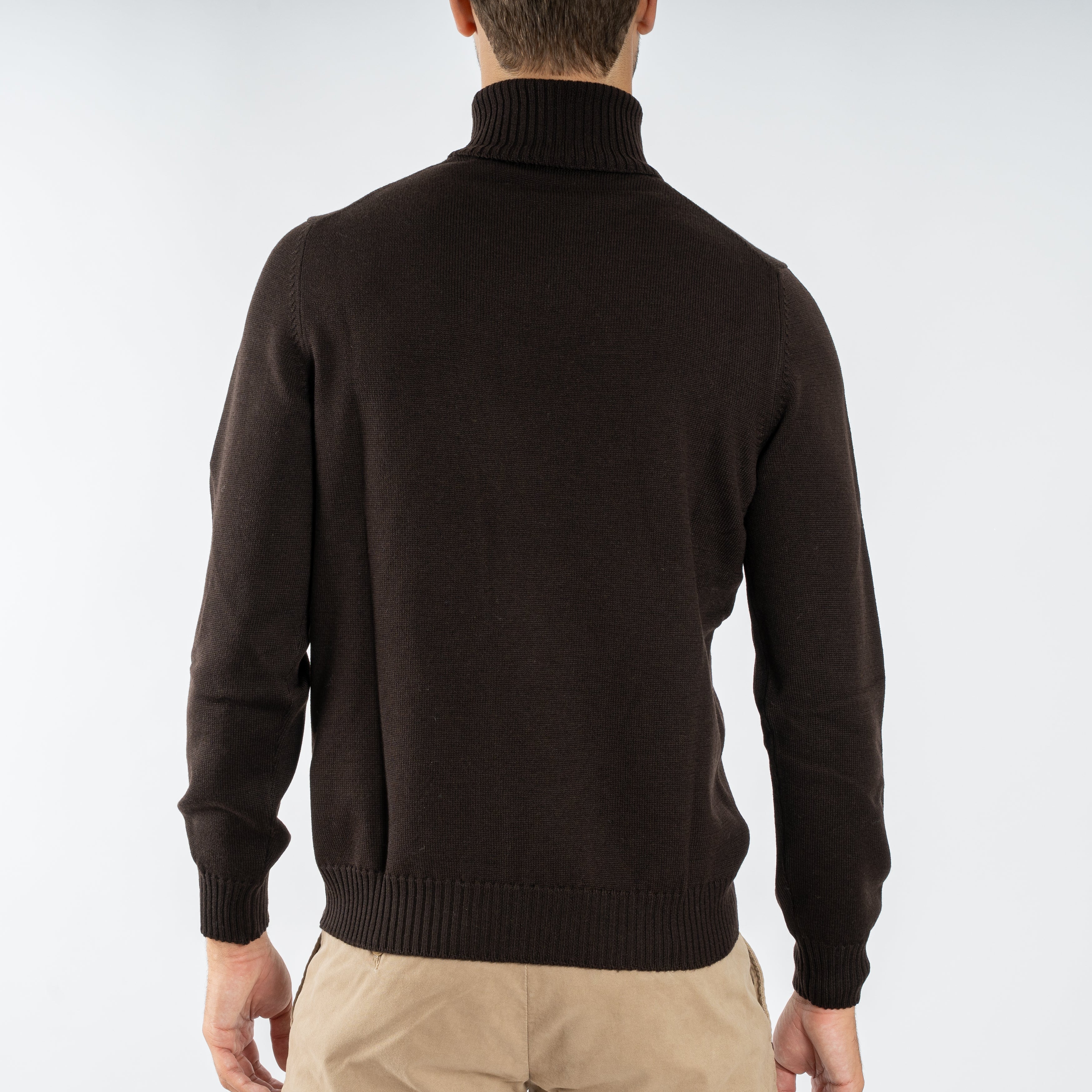 Gran Sasso Gebreide Coltrui Bruin | Extrafine Merino