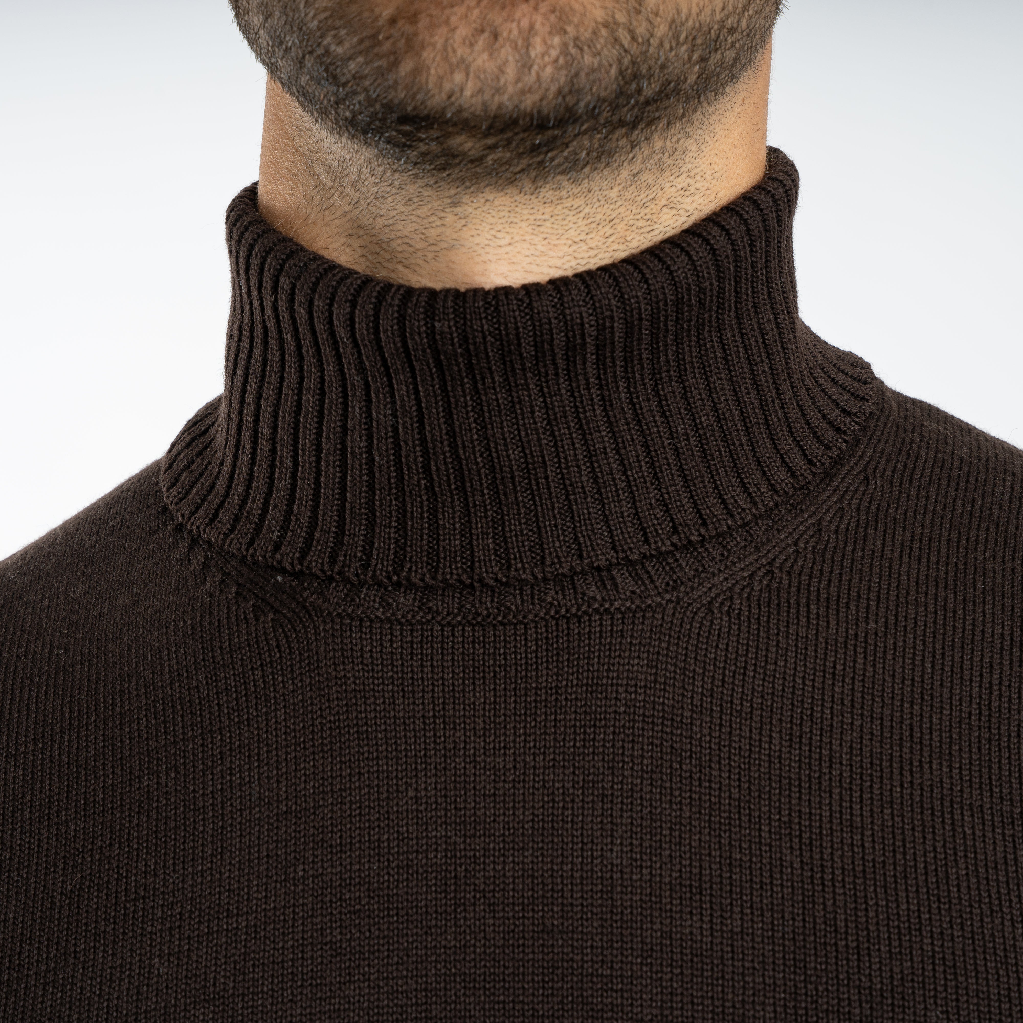 Gran Sasso Gebreide Coltrui Bruin | Extrafine Merino