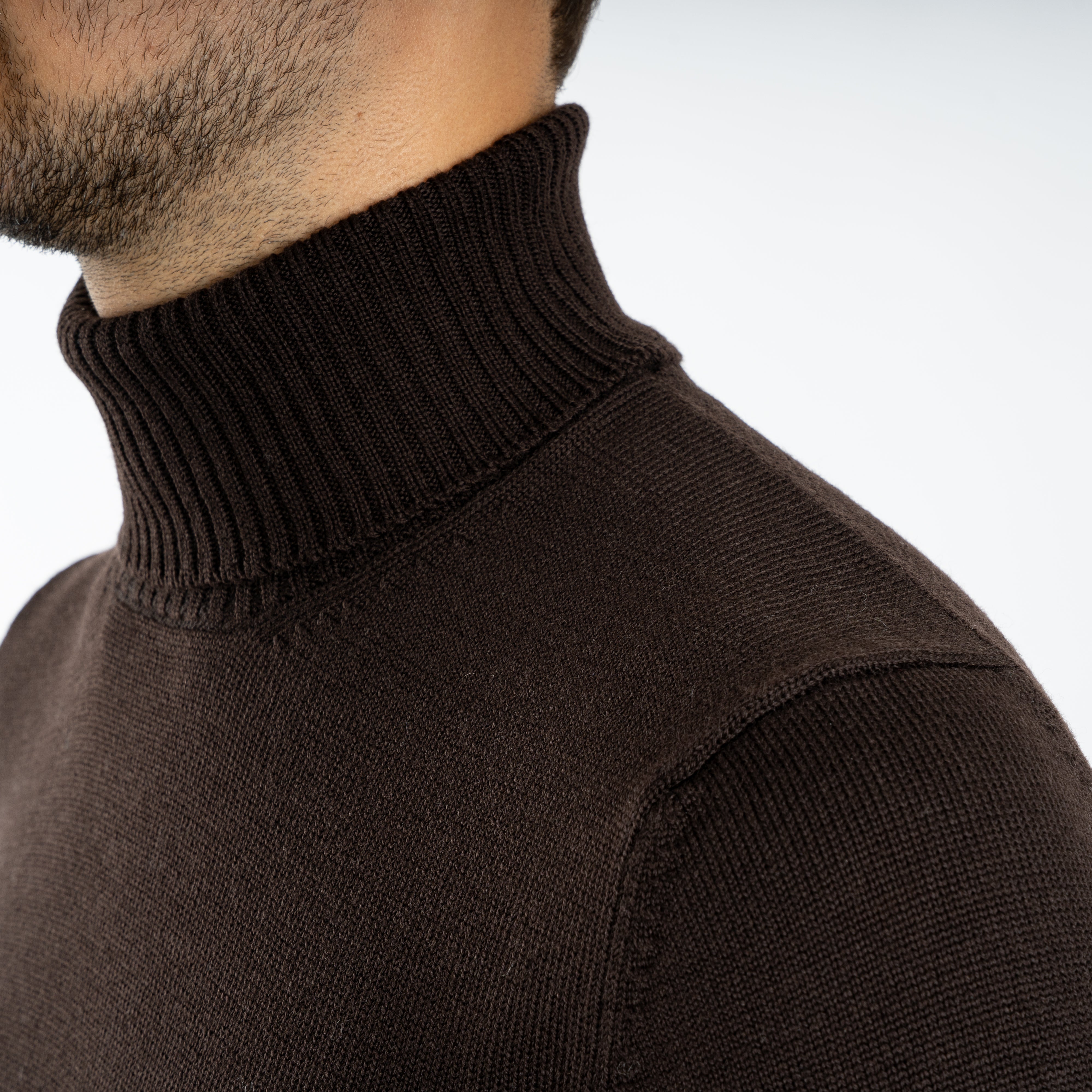 Gran Sasso Gebreide Coltrui Bruin | Extrafine Merino