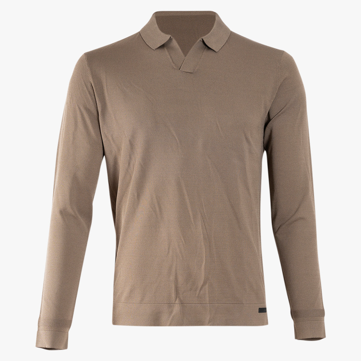Genti Trui met Polokraag Taupe | Cool Dry