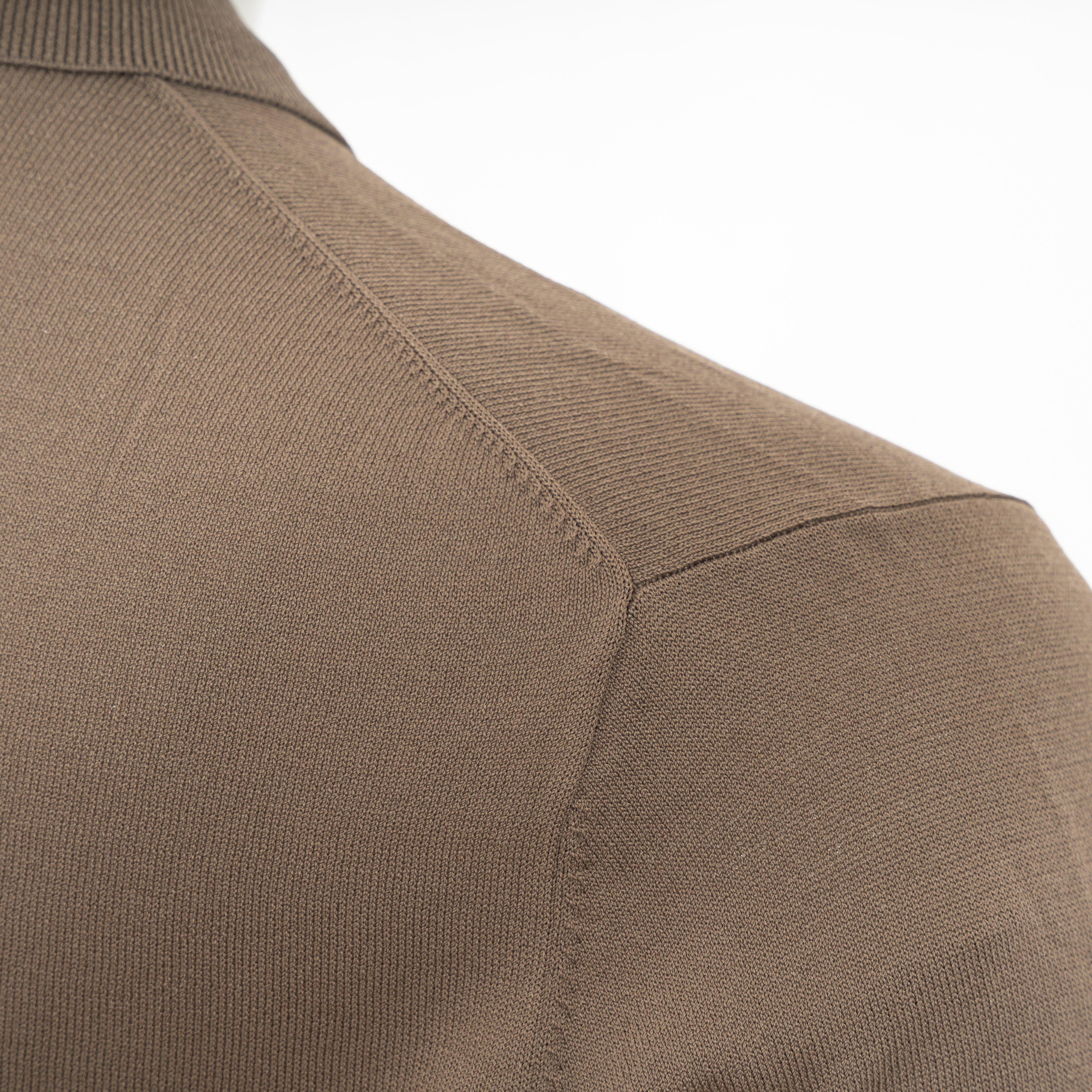 Genti Trui met Polokraag Taupe | Cool Dry