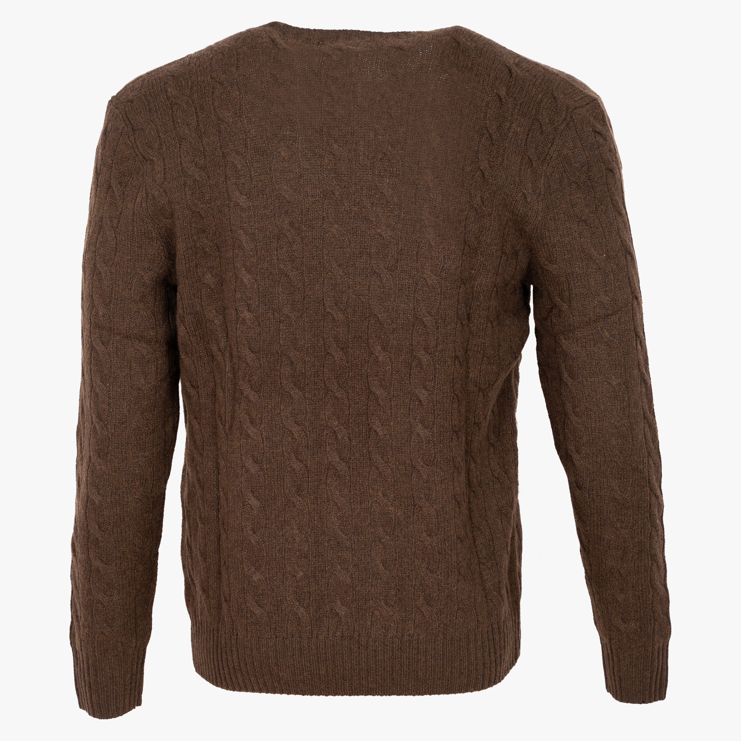 Ralph Lauren Gebreide Kabeltrui Bruin