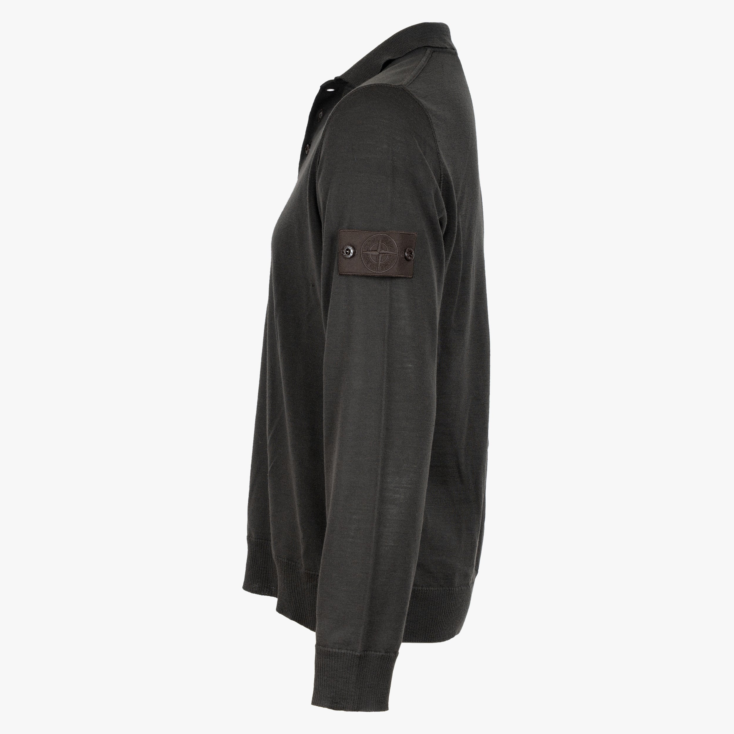 Stone Island Gebreide Polokraag Trui Bruin | Ghost