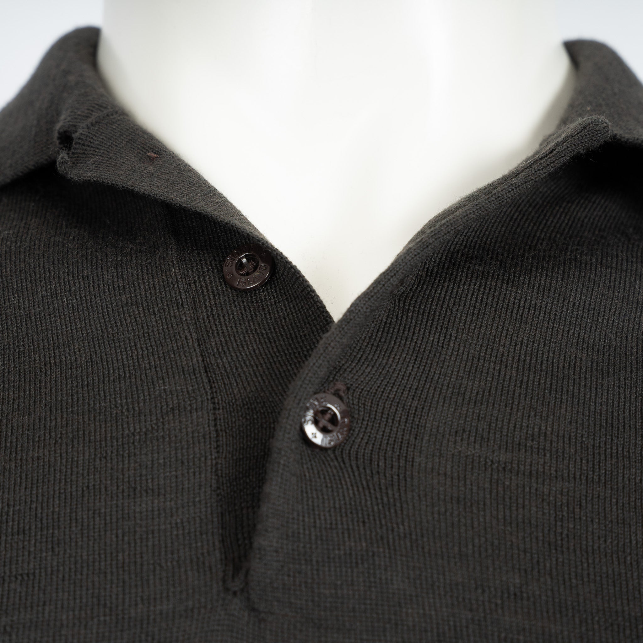 Stone Island Gebreide Polokraag Trui Bruin | Ghost