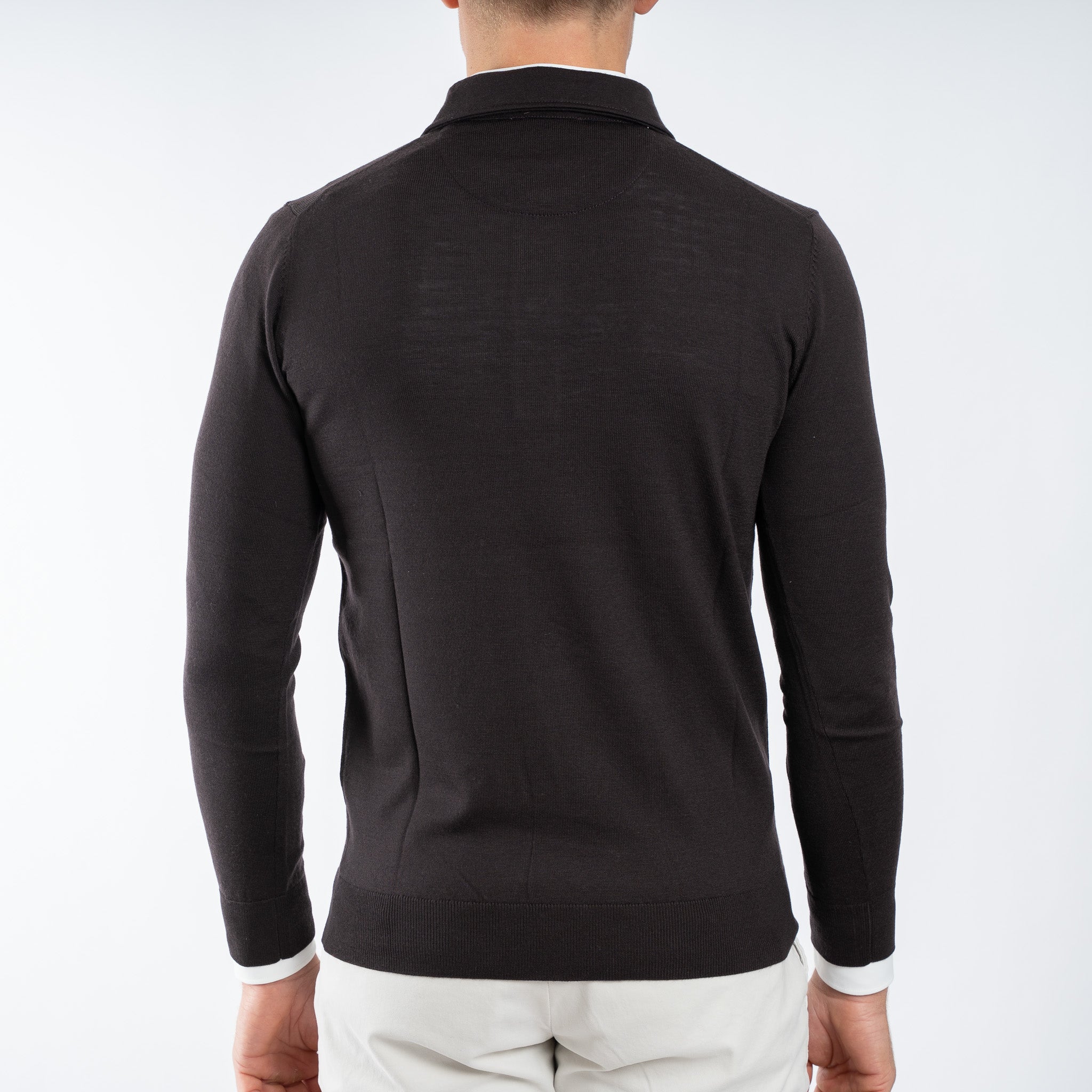 SEVEN DIALS Gebreide Polotrui Bruin | Cooper