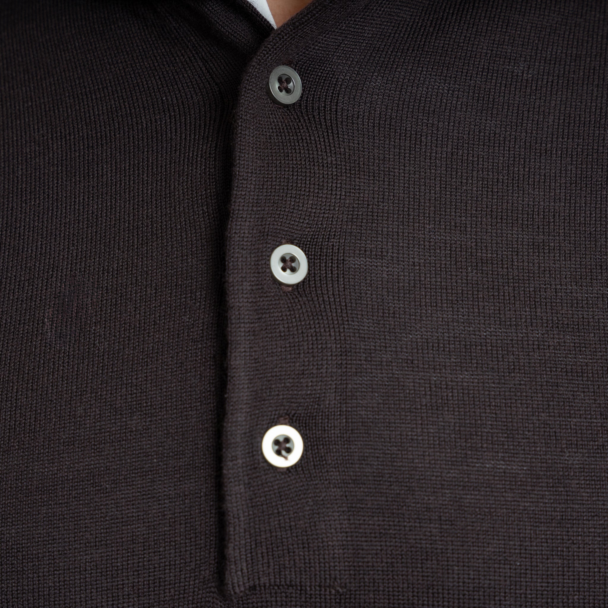 SEVEN DIALS Gebreide Polotrui Bruin | Cooper