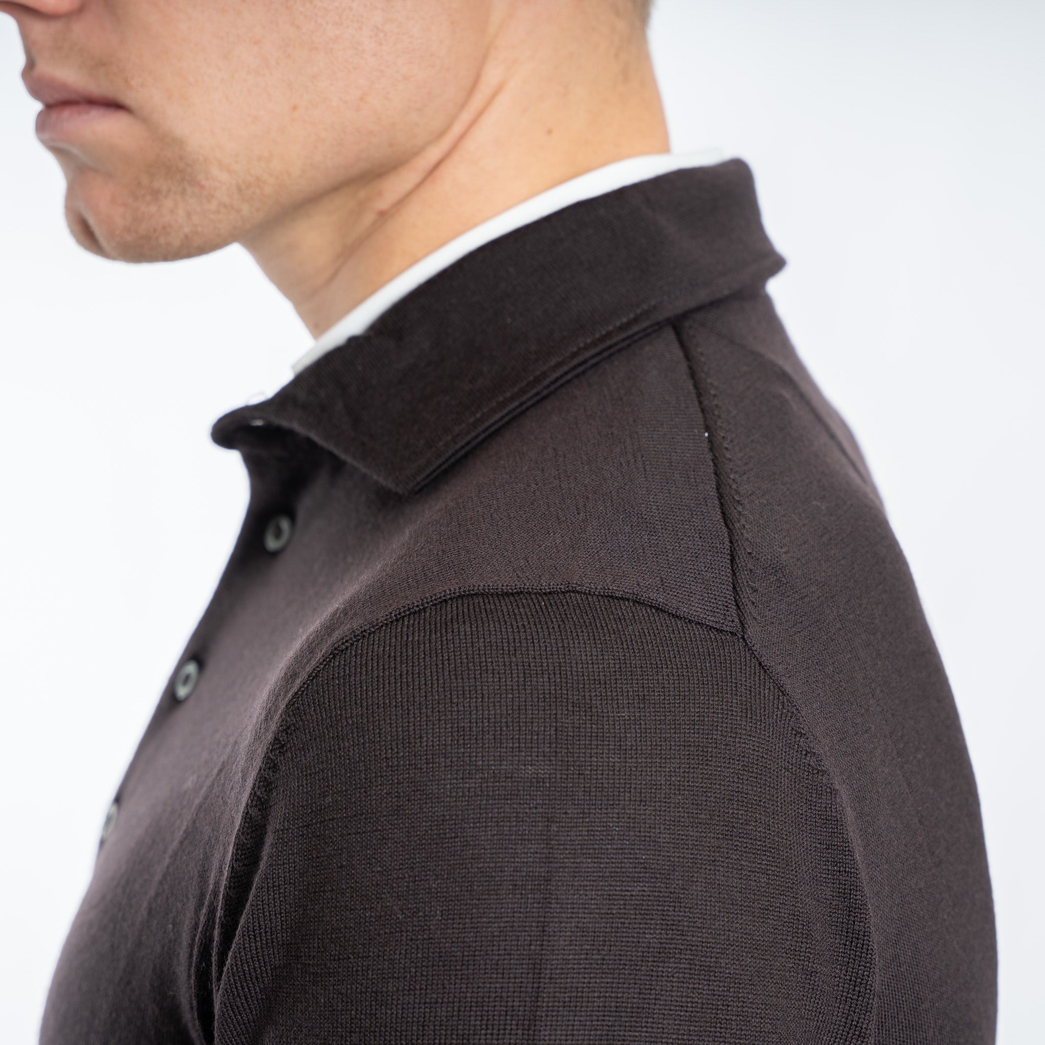 SEVEN DIALS Gebreide Polotrui Bruin | Cooper