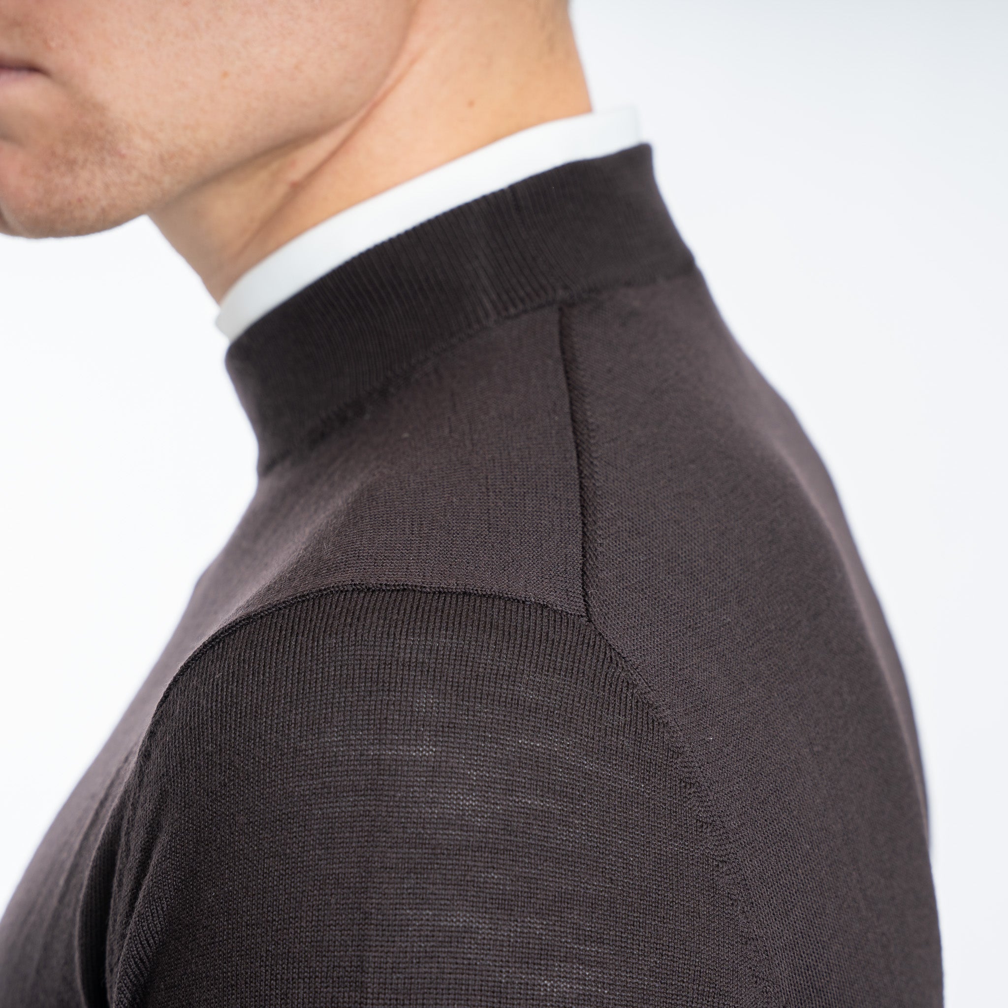SEVEN DIALS Gebreide Turtleneck Trui Bruin | Goy