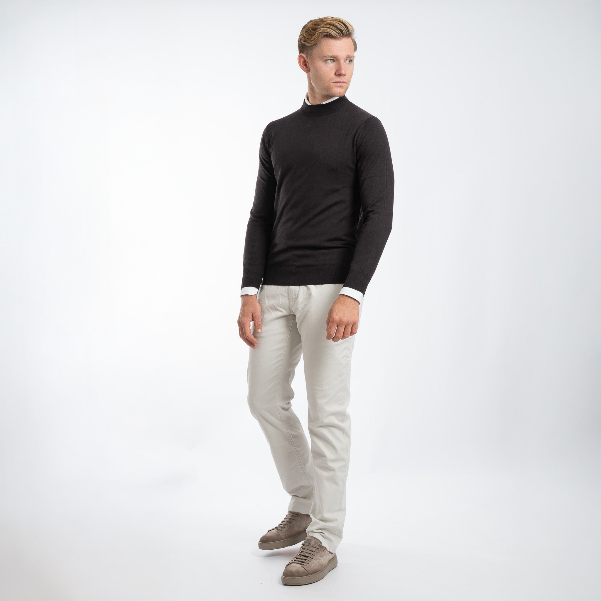 SEVEN DIALS Gebreide Turtleneck Trui Bruin | Goy