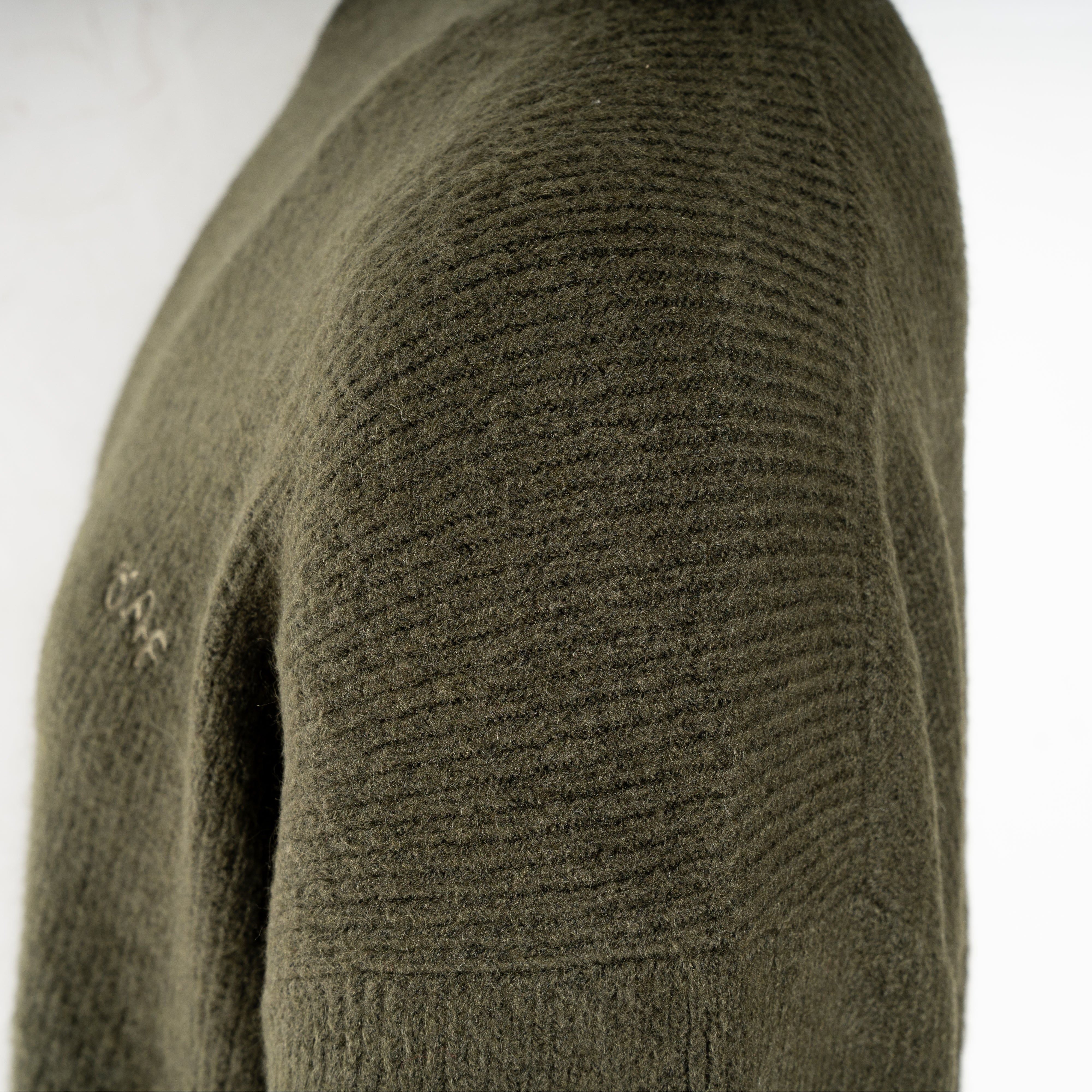 Olaf Gebreide Trui Groen | Signature Knit