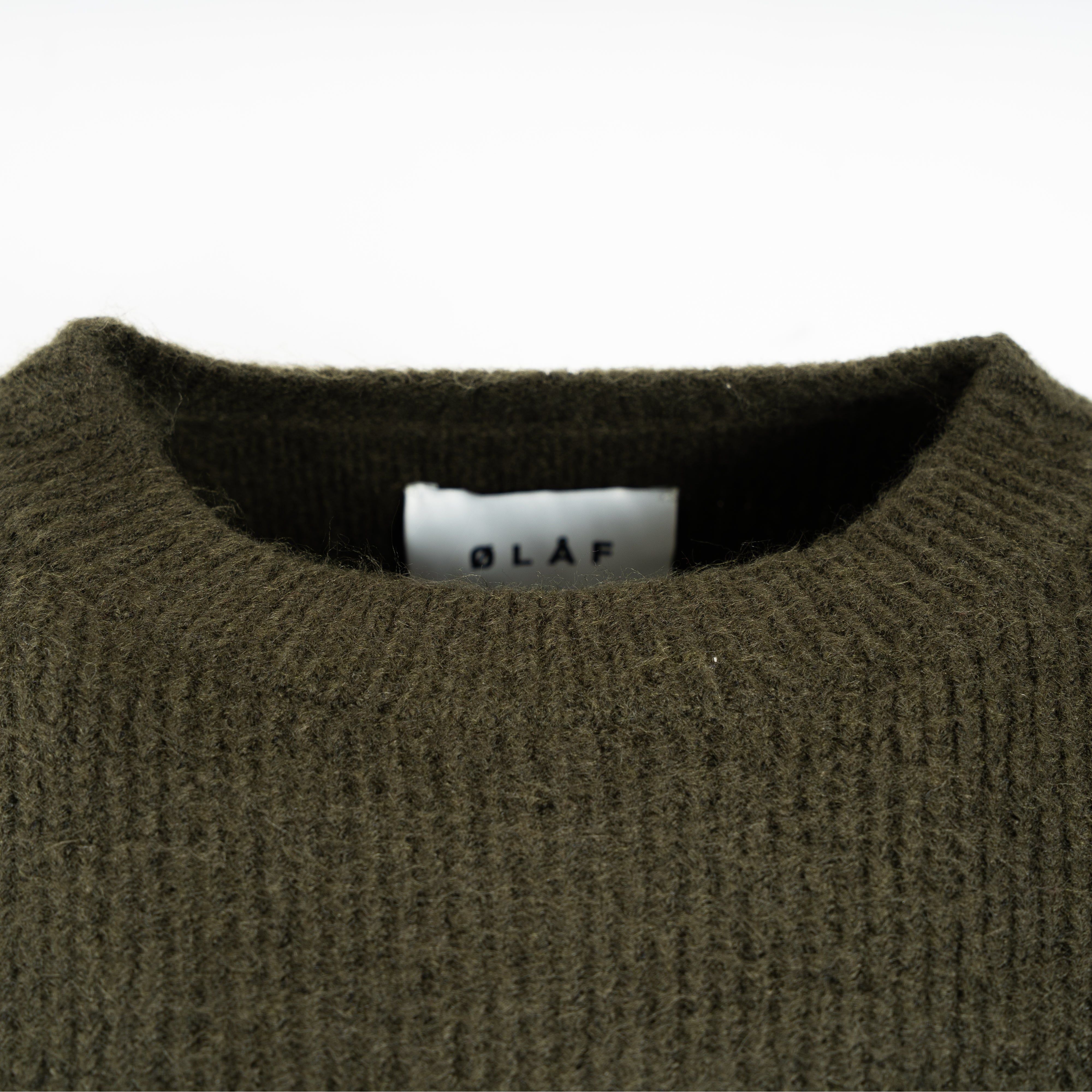 Olaf Gebreide Trui Groen | Signature Knit