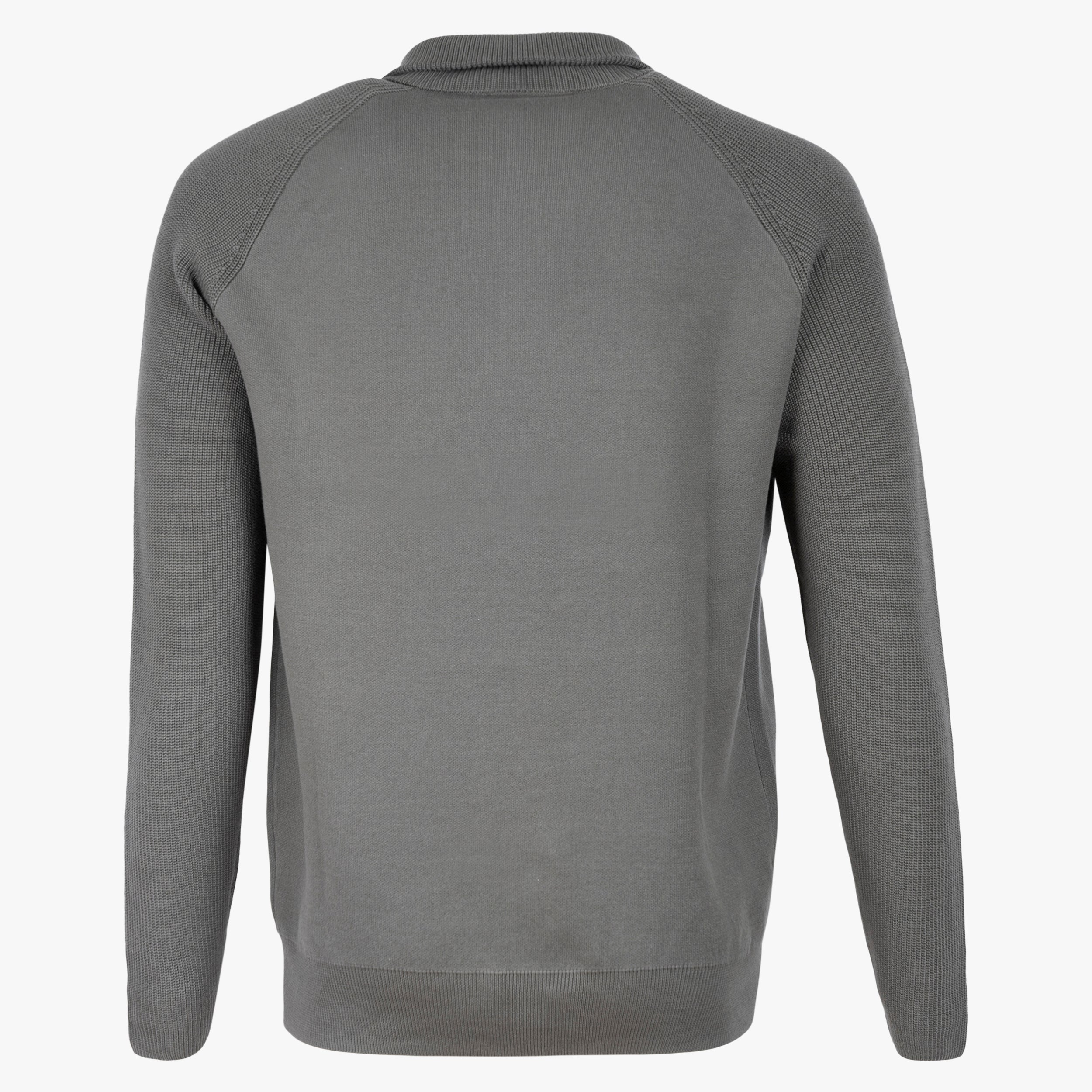 Genti Gebreide Trui met Rits Groen | Double Face