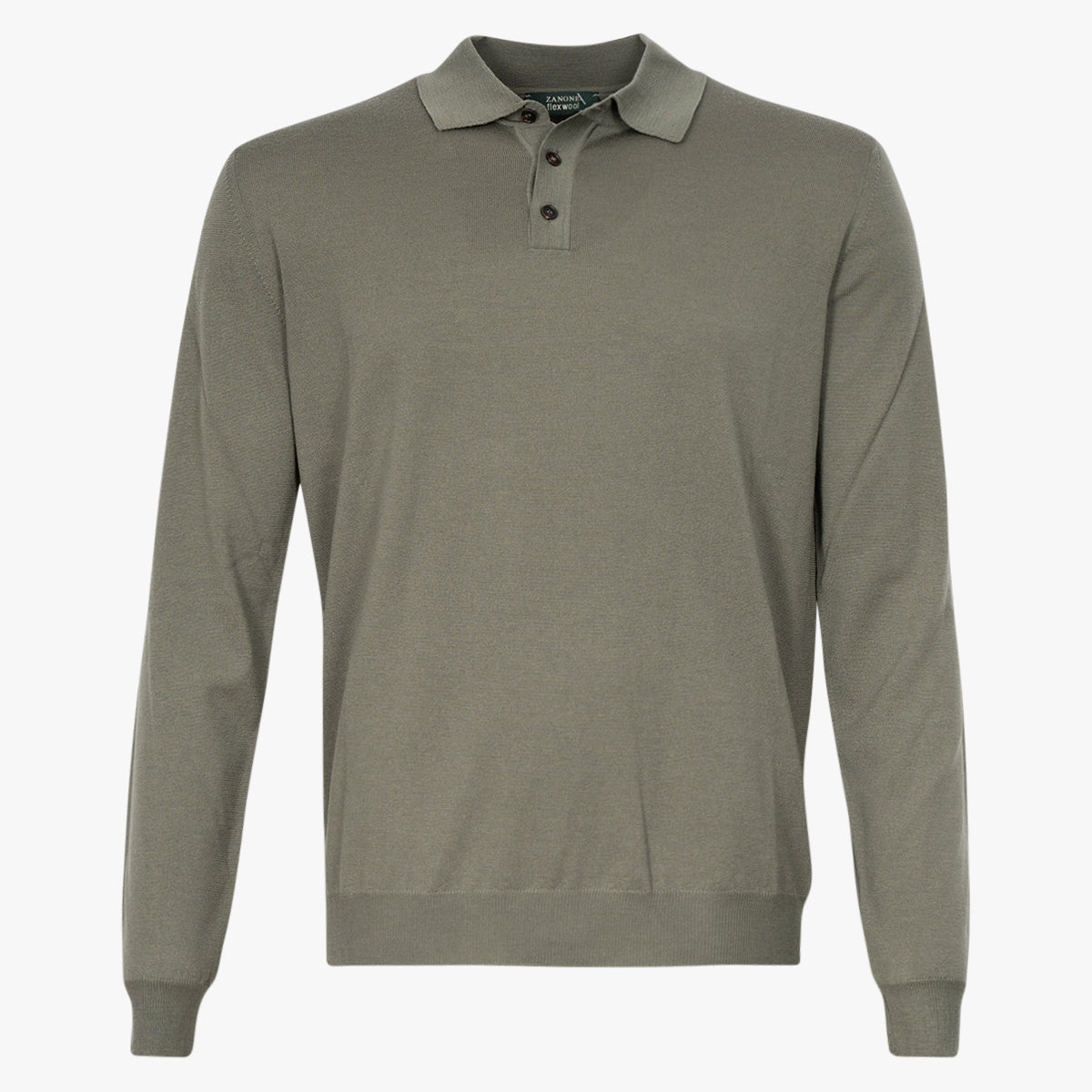 Zanone Gebreide trui groen | Flexwool