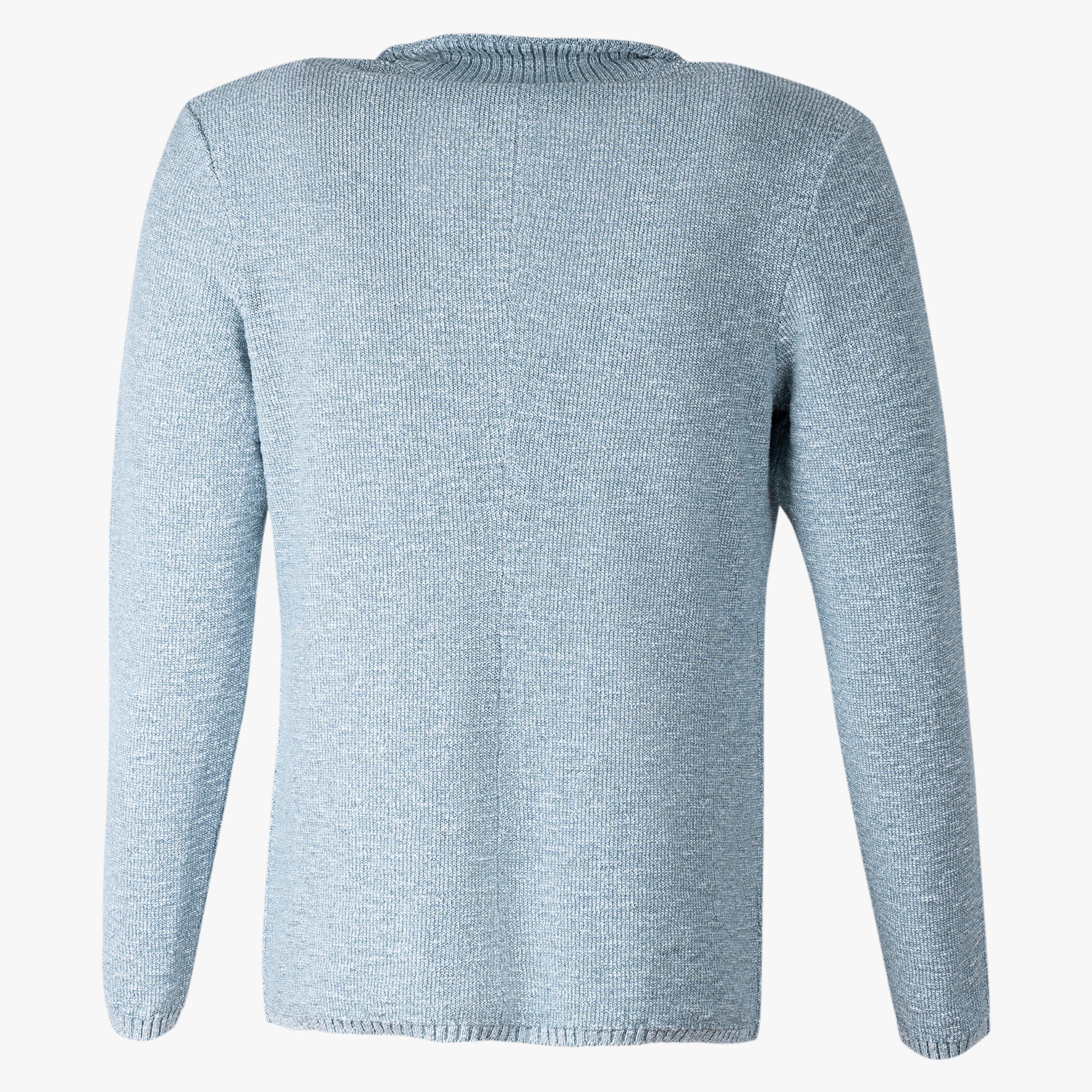 Maurizio Baldassari Knitted Knoopvest Lichtblauw | Portofino Swacket