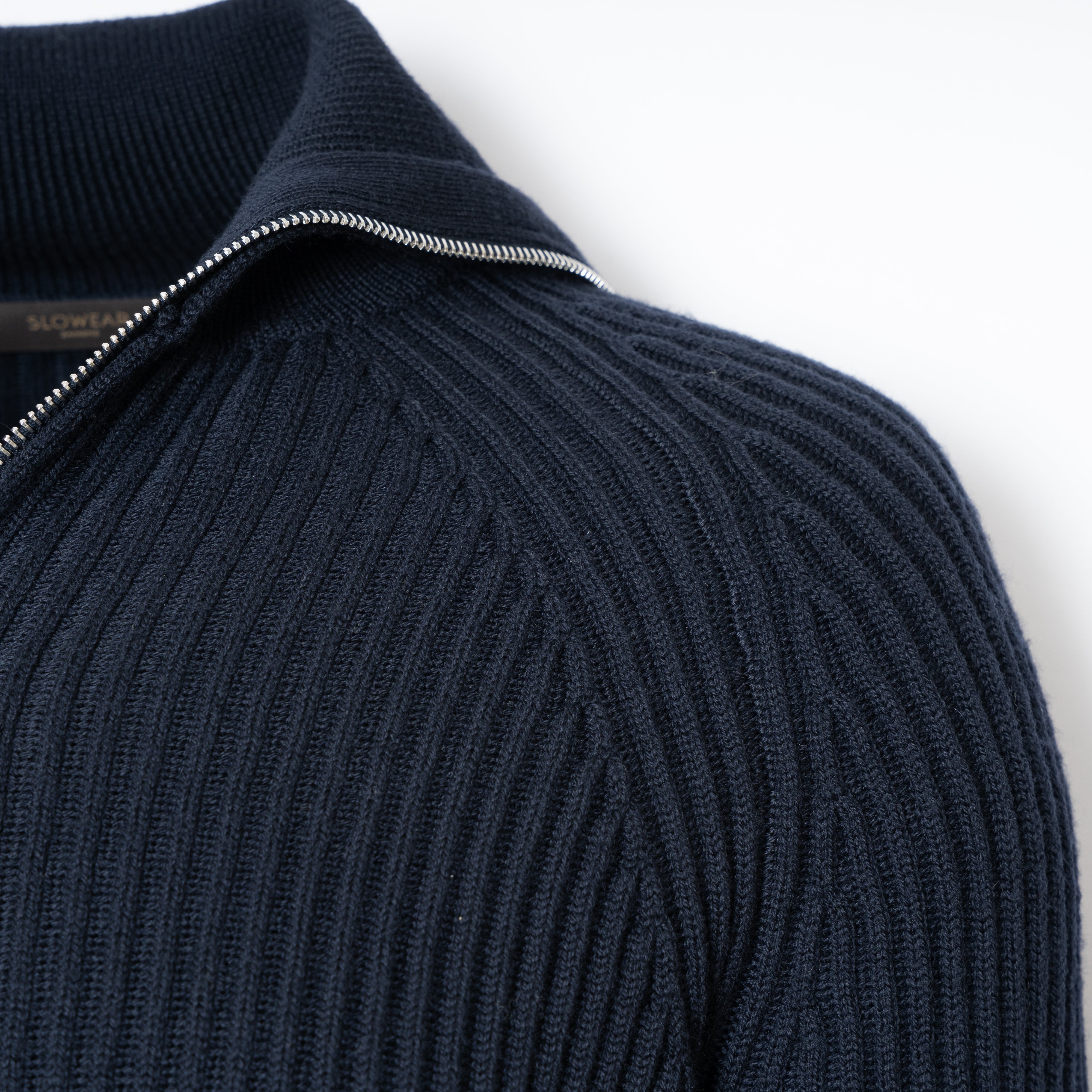 Zanone Gebreid Vest Donkerblauw
