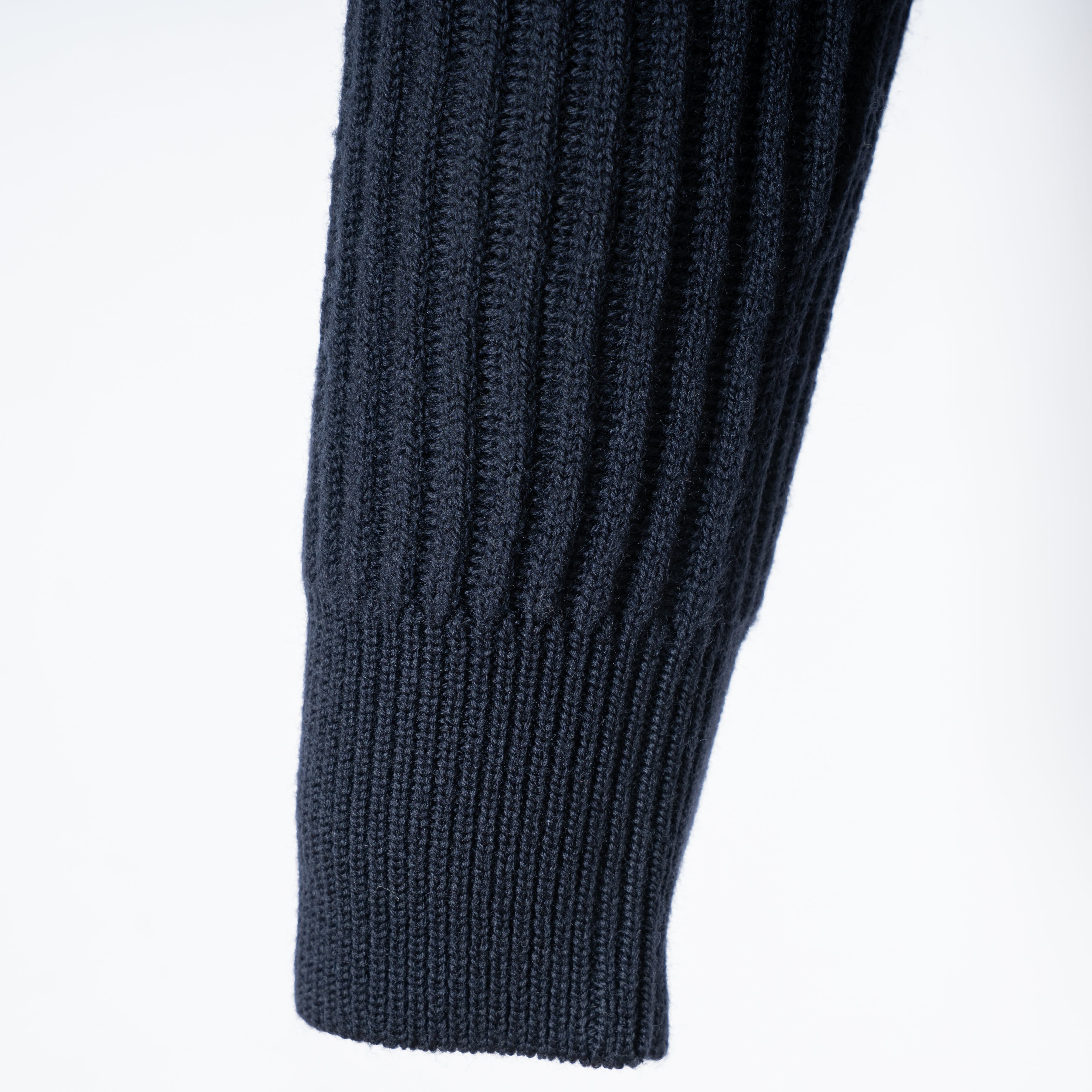 Zanone Gebreid Vest Donkerblauw