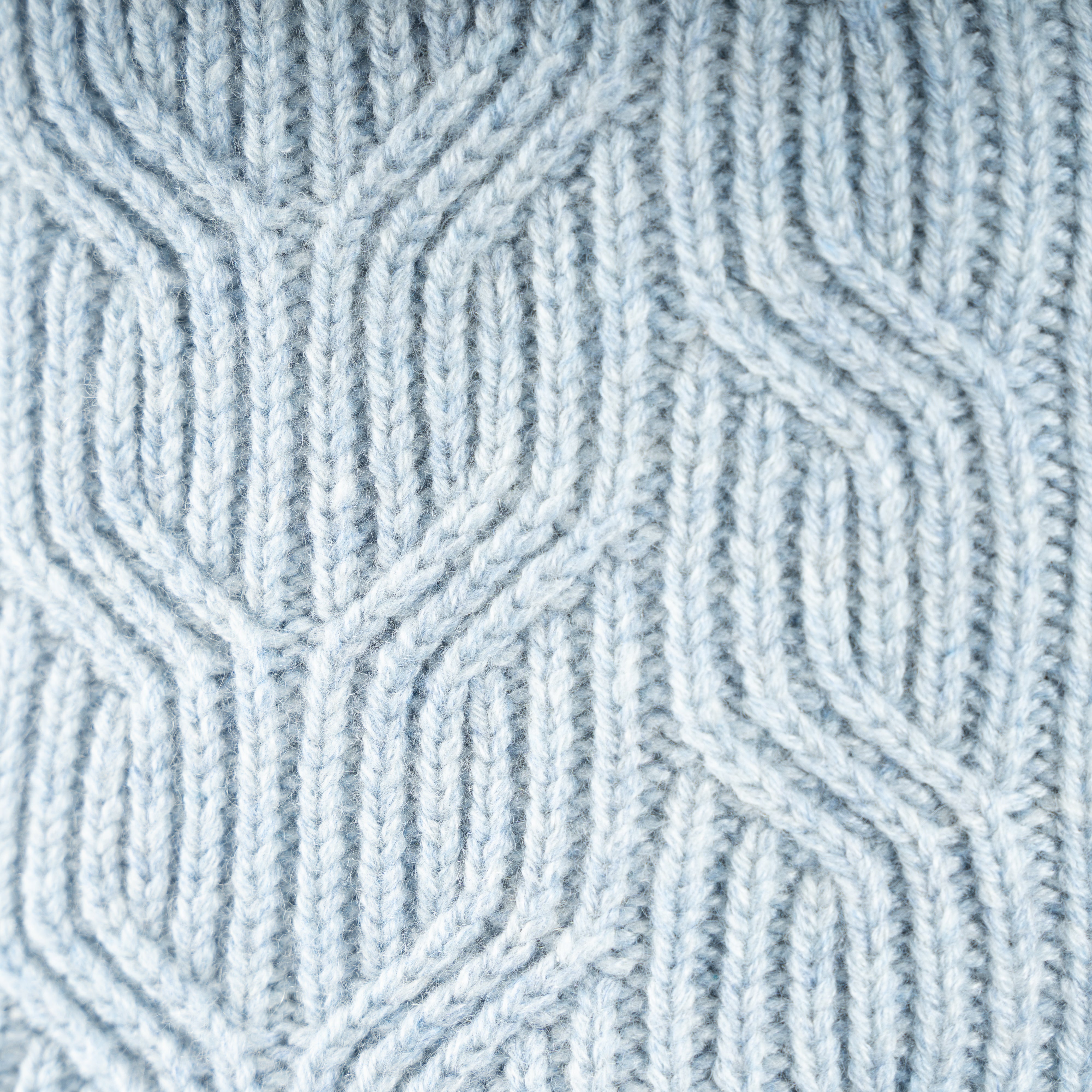 Fedeli Gebreid Vest Lichtblauw | Zago Cashmere Full-Zip
