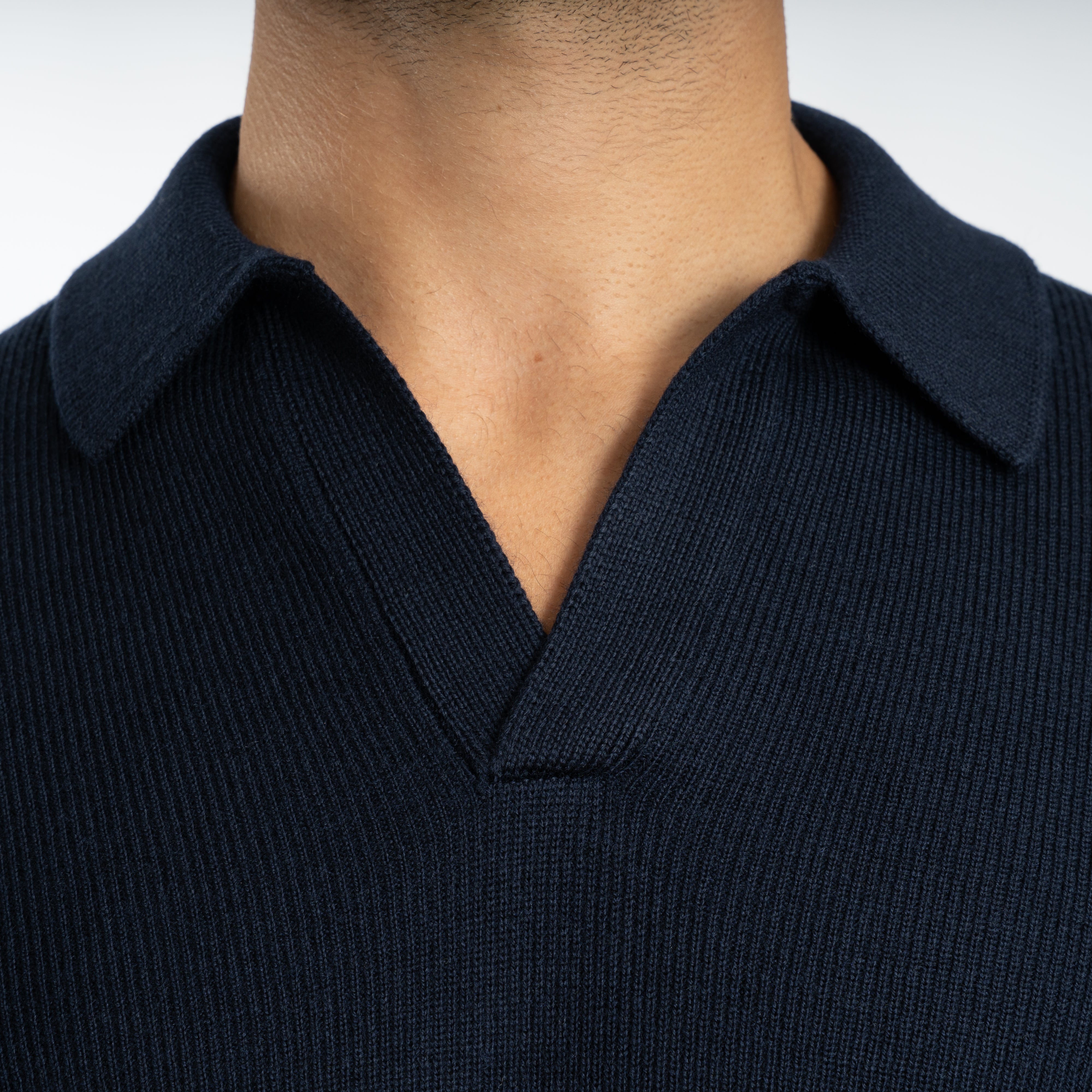 Gran Sasso Gebreide Trui Polokraag Blauw | Extrafine Merino