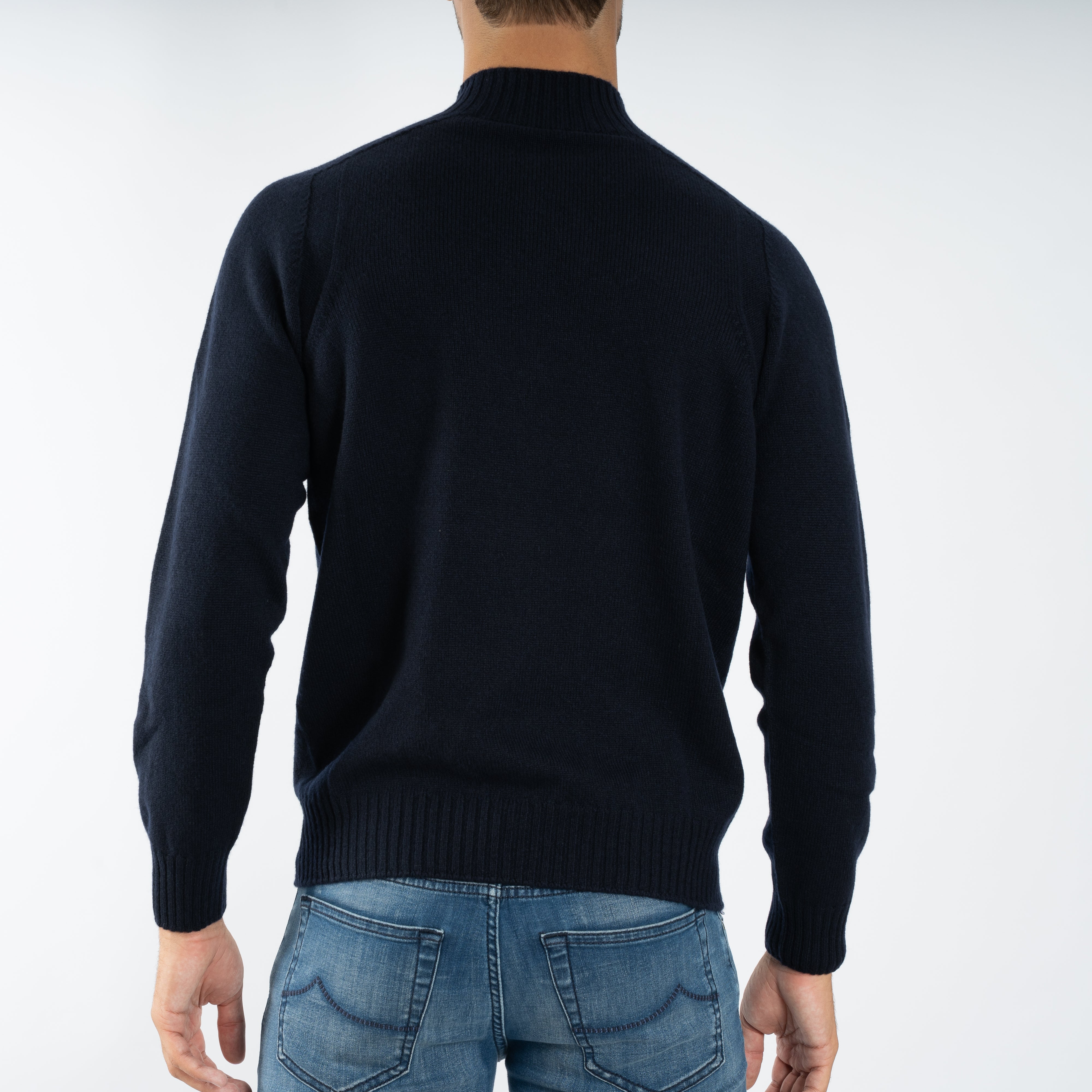 Gran Sasso Gebreide Turtleneck Donkerblauw | Super Geelong
