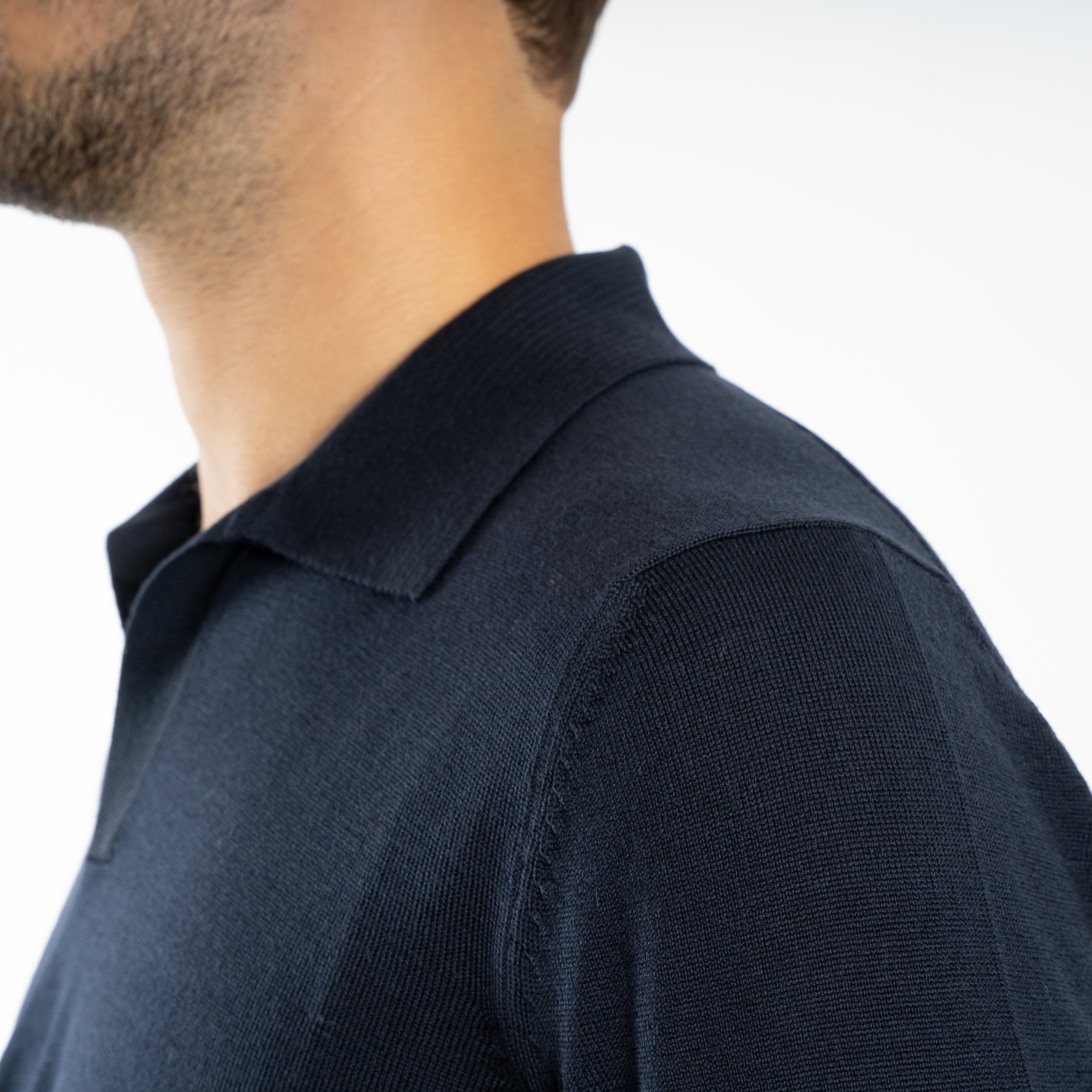Gran Sasso Gebreide Trui met Polokraag Blauw | Athleisure