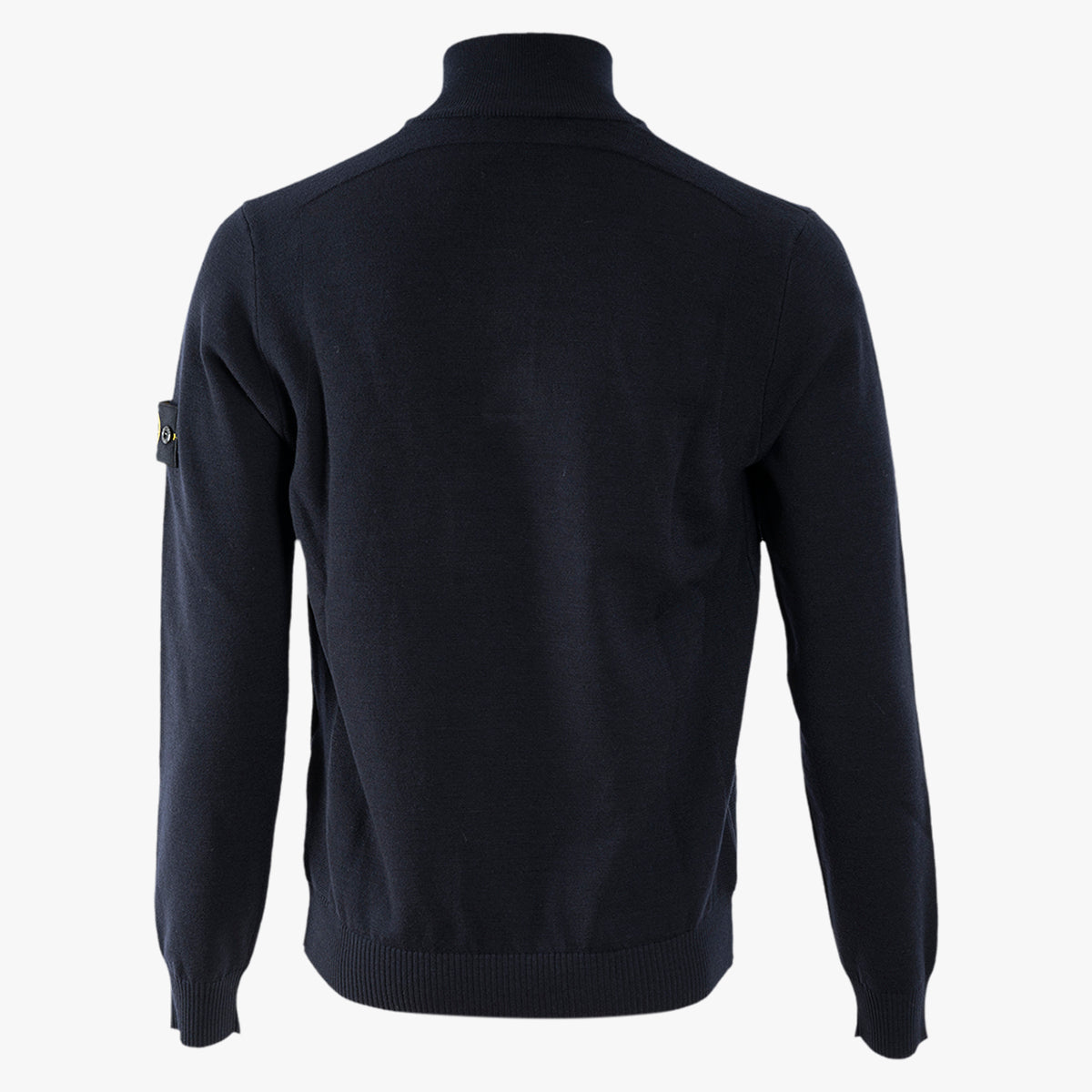 Stone Island Gebreide Trui met Knopenlijst Donkerblauw | Stretch RWS Wool