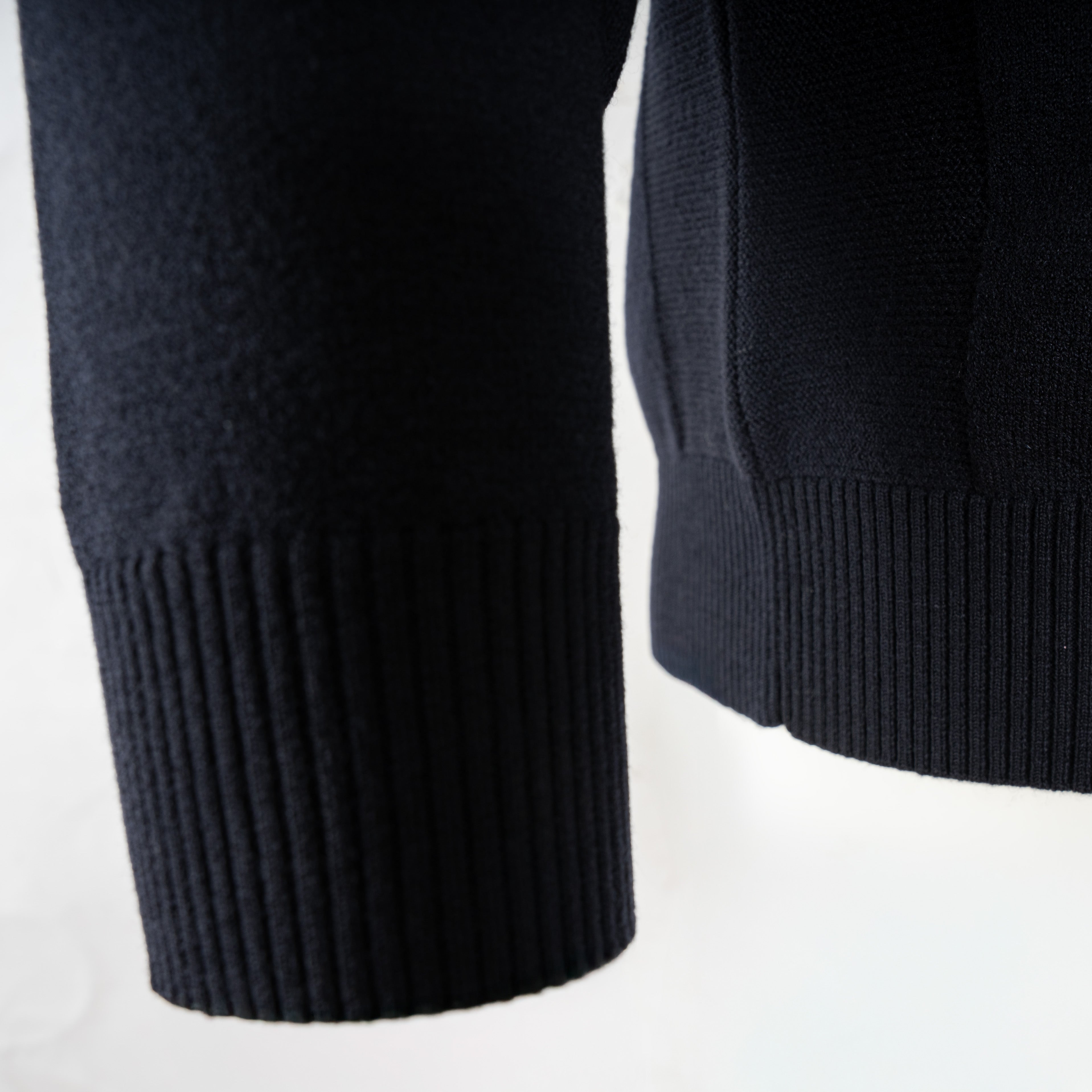 Stone Island Gebreide Trui met Knopenlijst Donkerblauw | Stretch RWS Wool