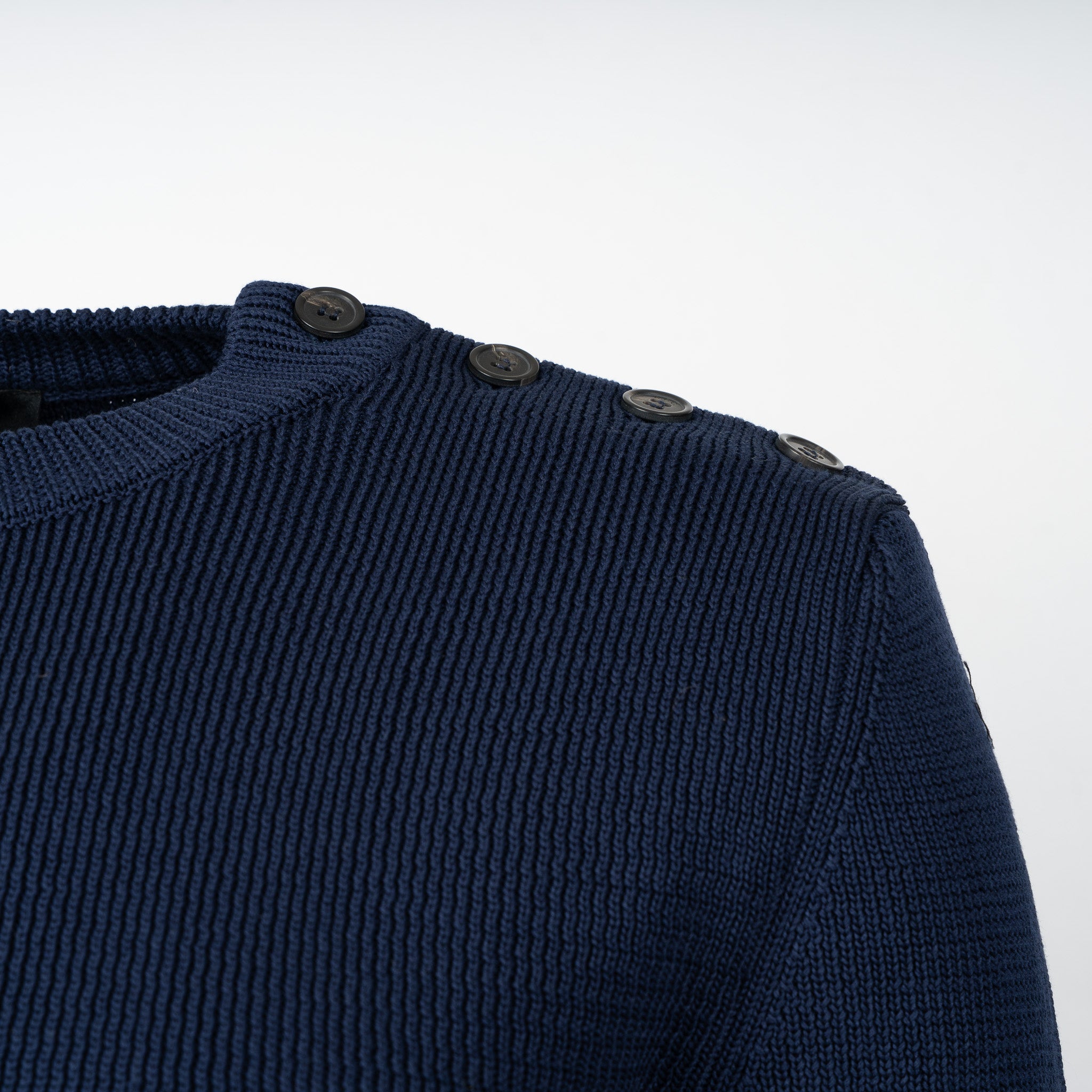 A.P.C. Gebreide Ronde Hals Trui Donkerblauw | Marin