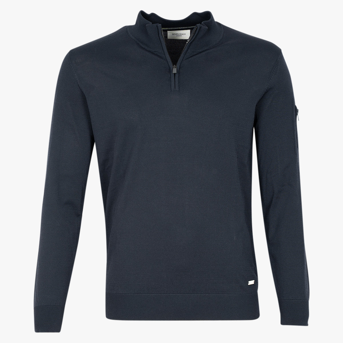 SEVEN DIALS Trui met Rits Donkerblauw | Spike