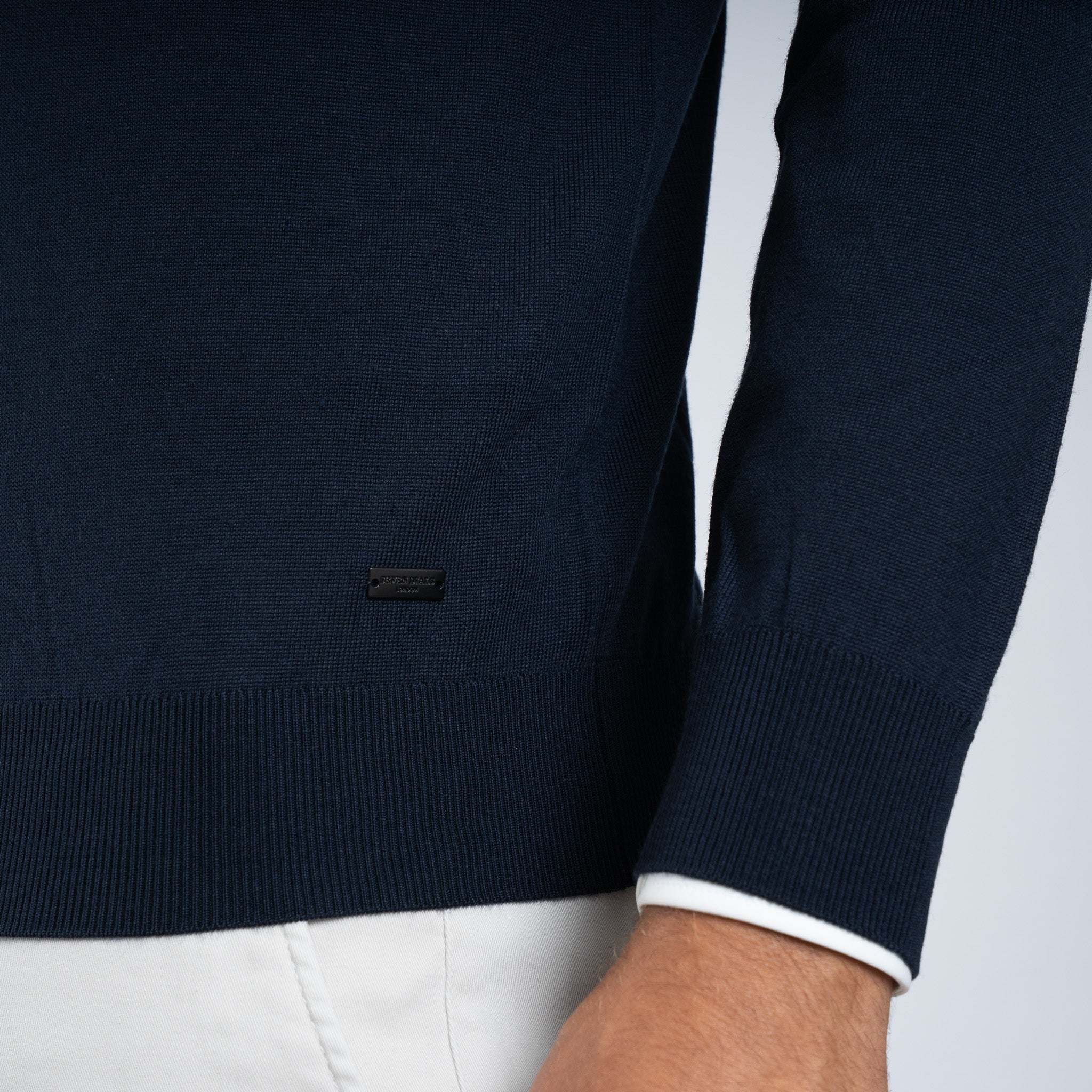 SEVEN DIALS Gebreide Turtleneck Trui Blauw | Goy