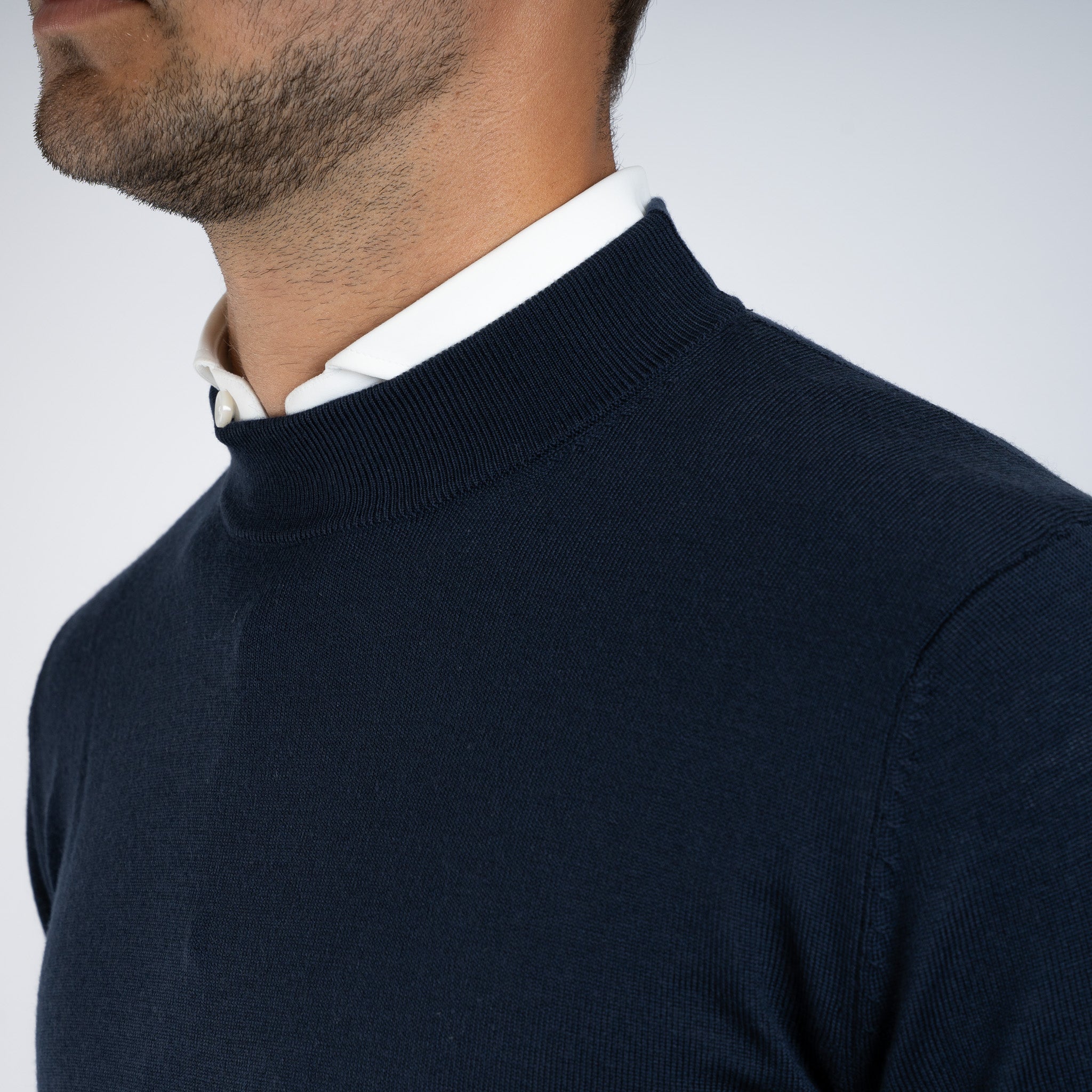 SEVEN DIALS Gebreide Turtleneck Trui Blauw | Goy