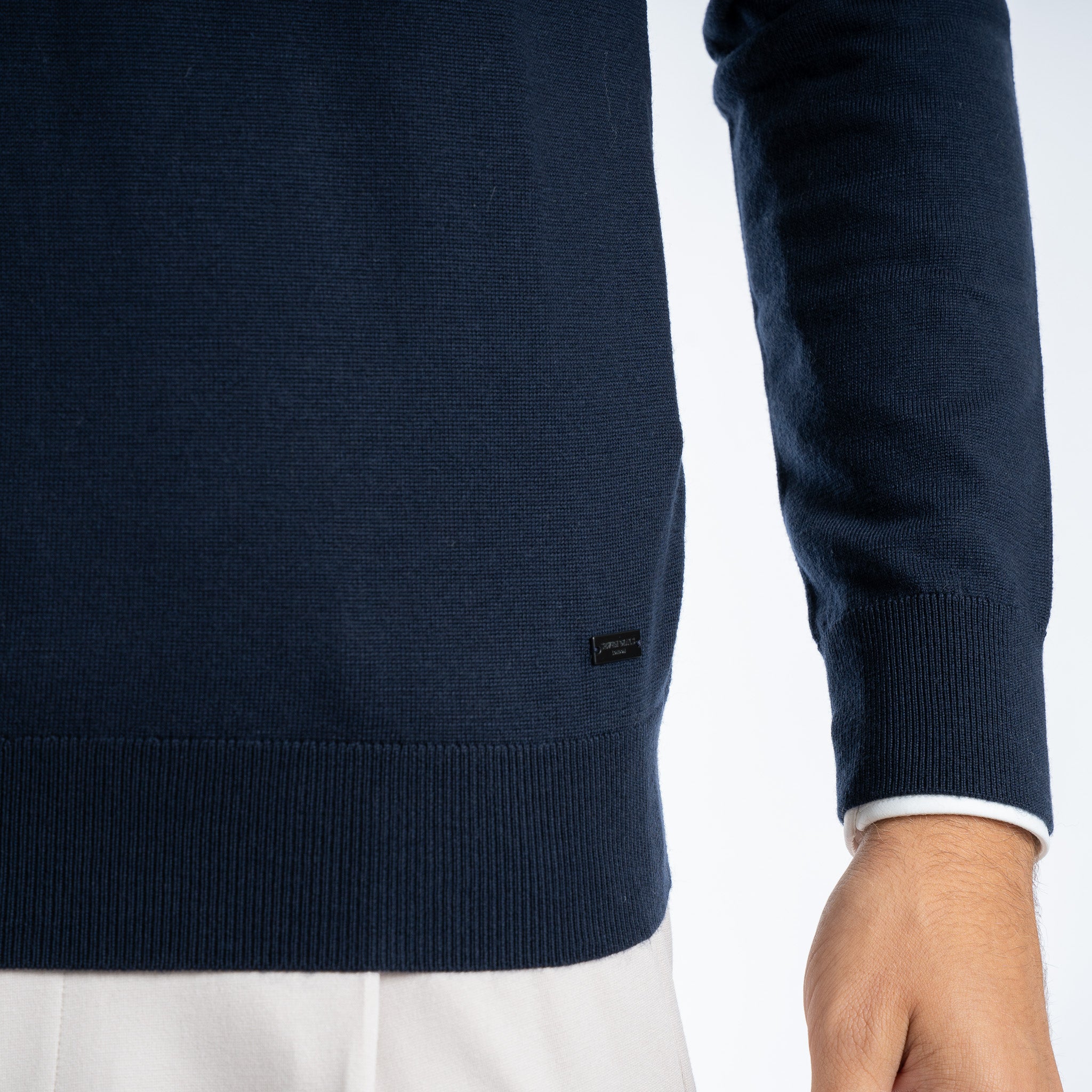 SEVEN DIALS Gebreide trui met Knopenlijst Blauw | Payton