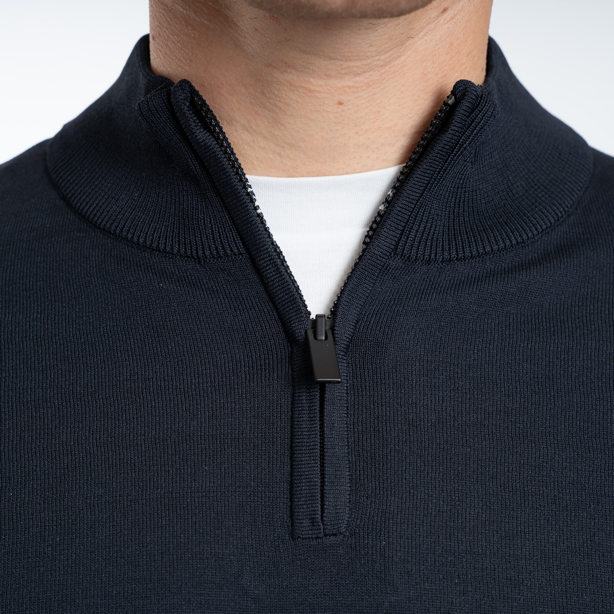 SEVEN DIALS Technische trui met Rits Blauw | Spike