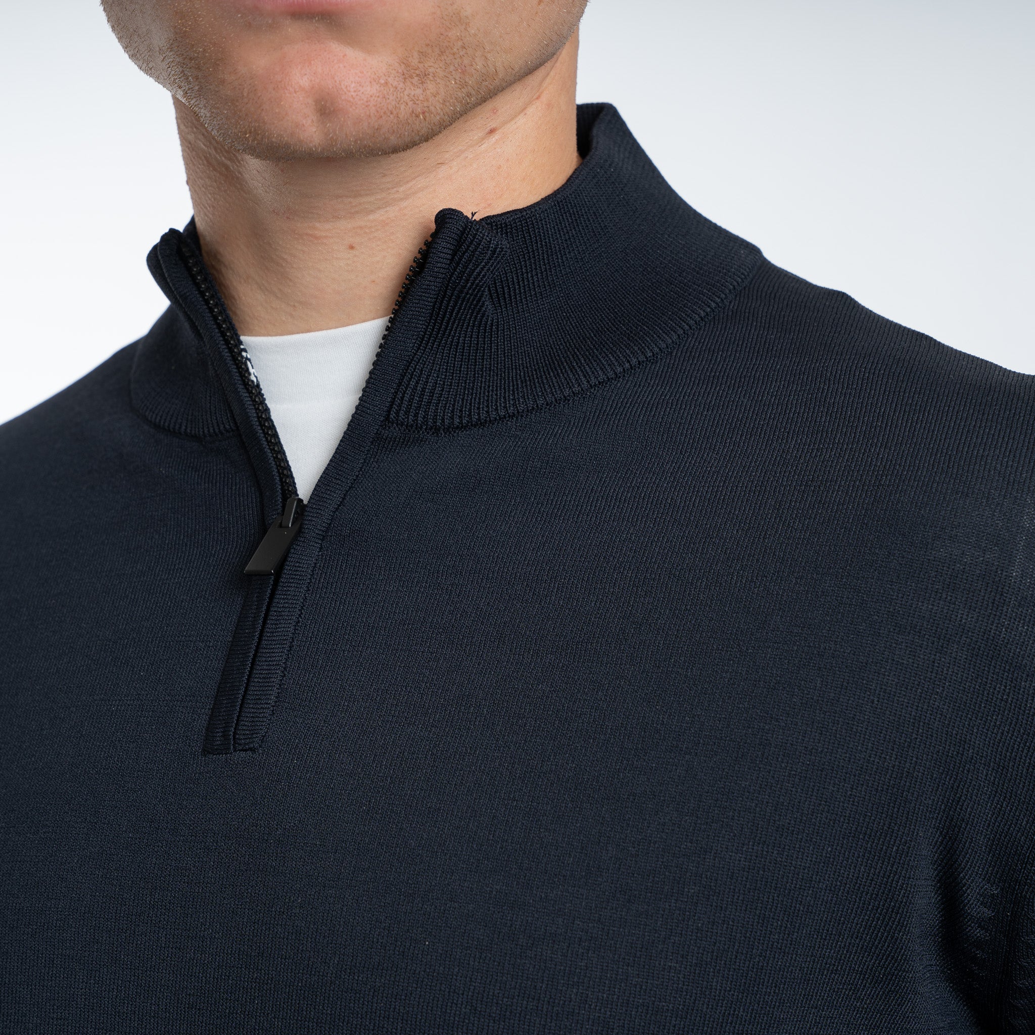 SEVEN DIALS Technische trui met Rits Blauw | Spike