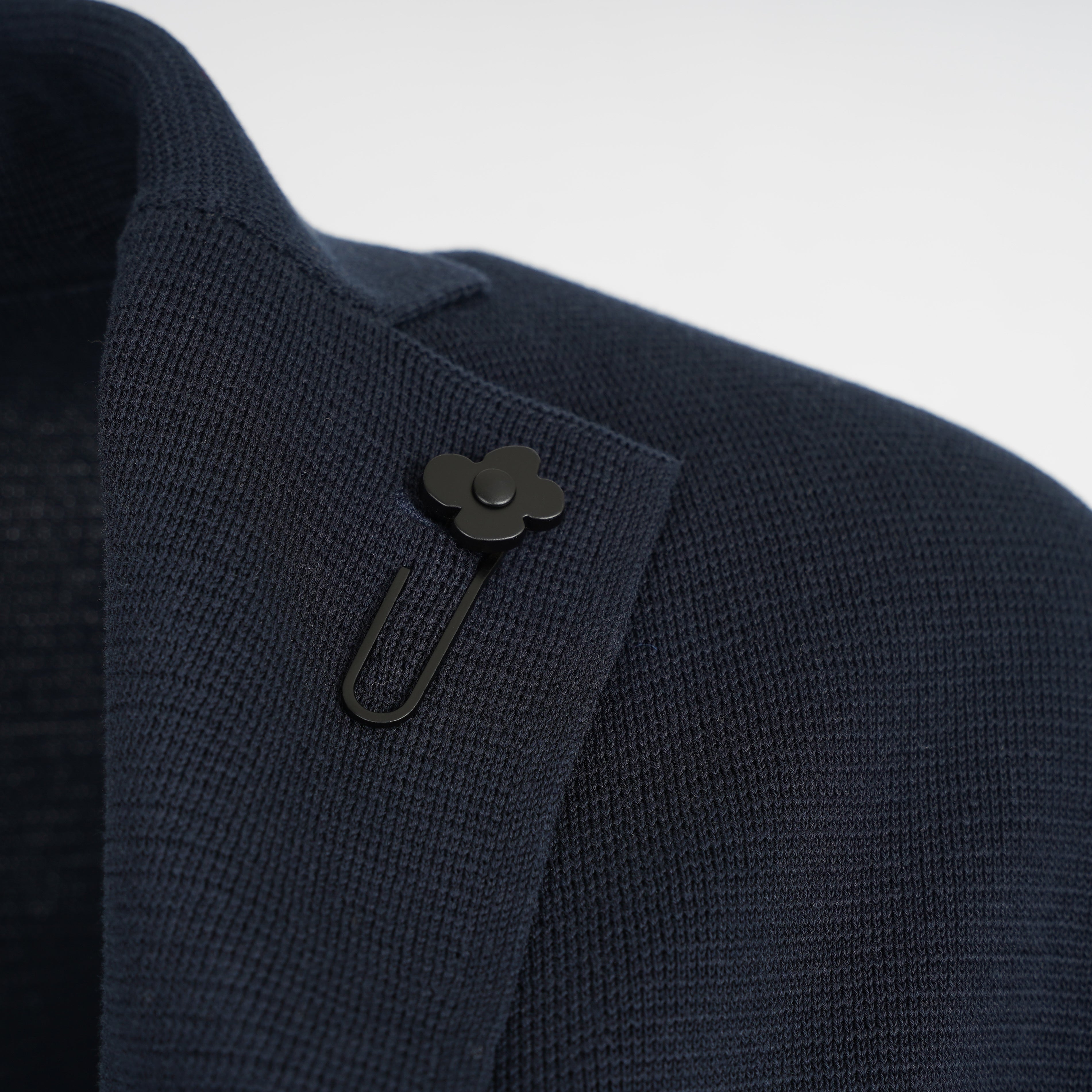 Lardini Knitted Colbert Donkerblauw