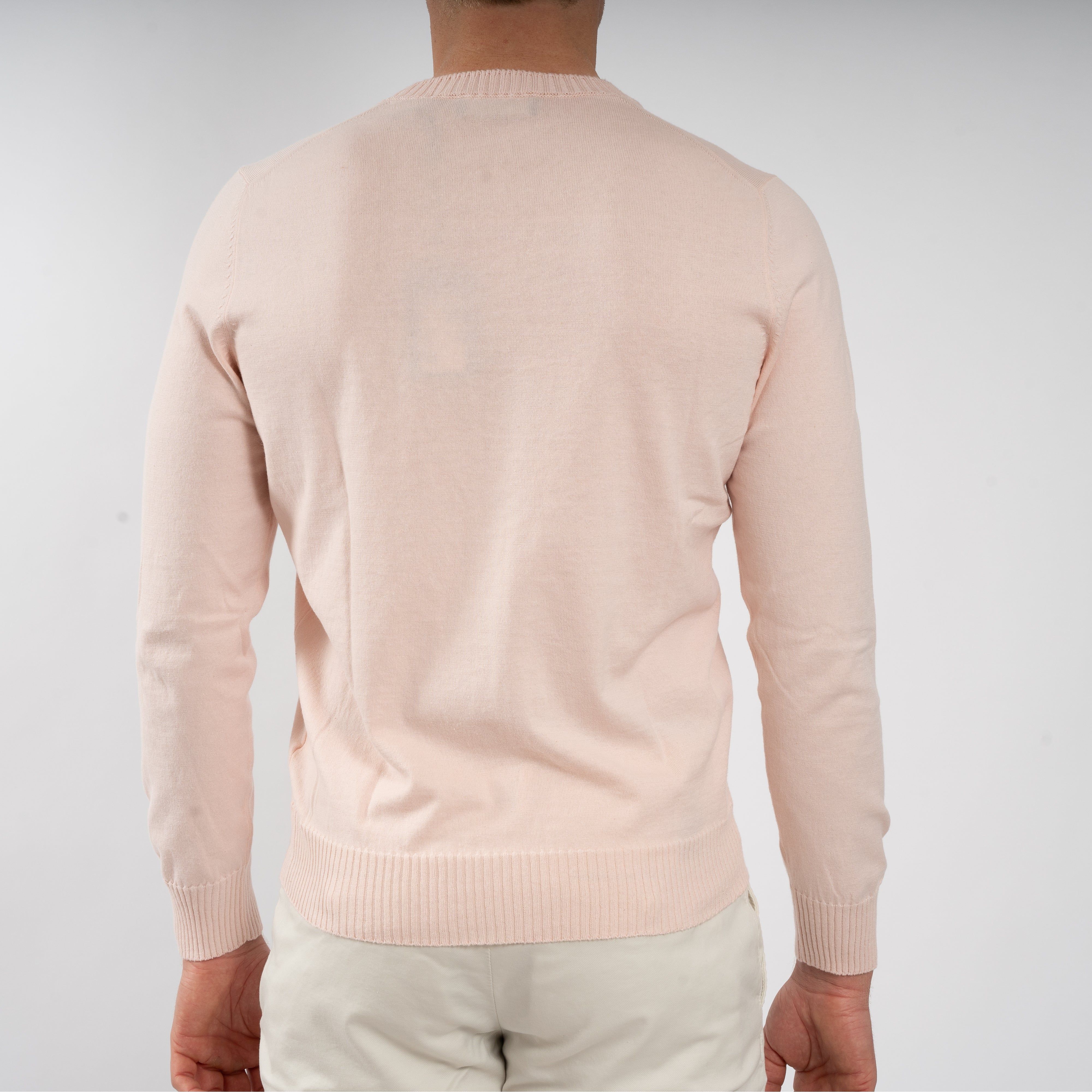 Gran Sasso Gebreide Trui Ronde Hals Roze | Cotton & Cashmere
