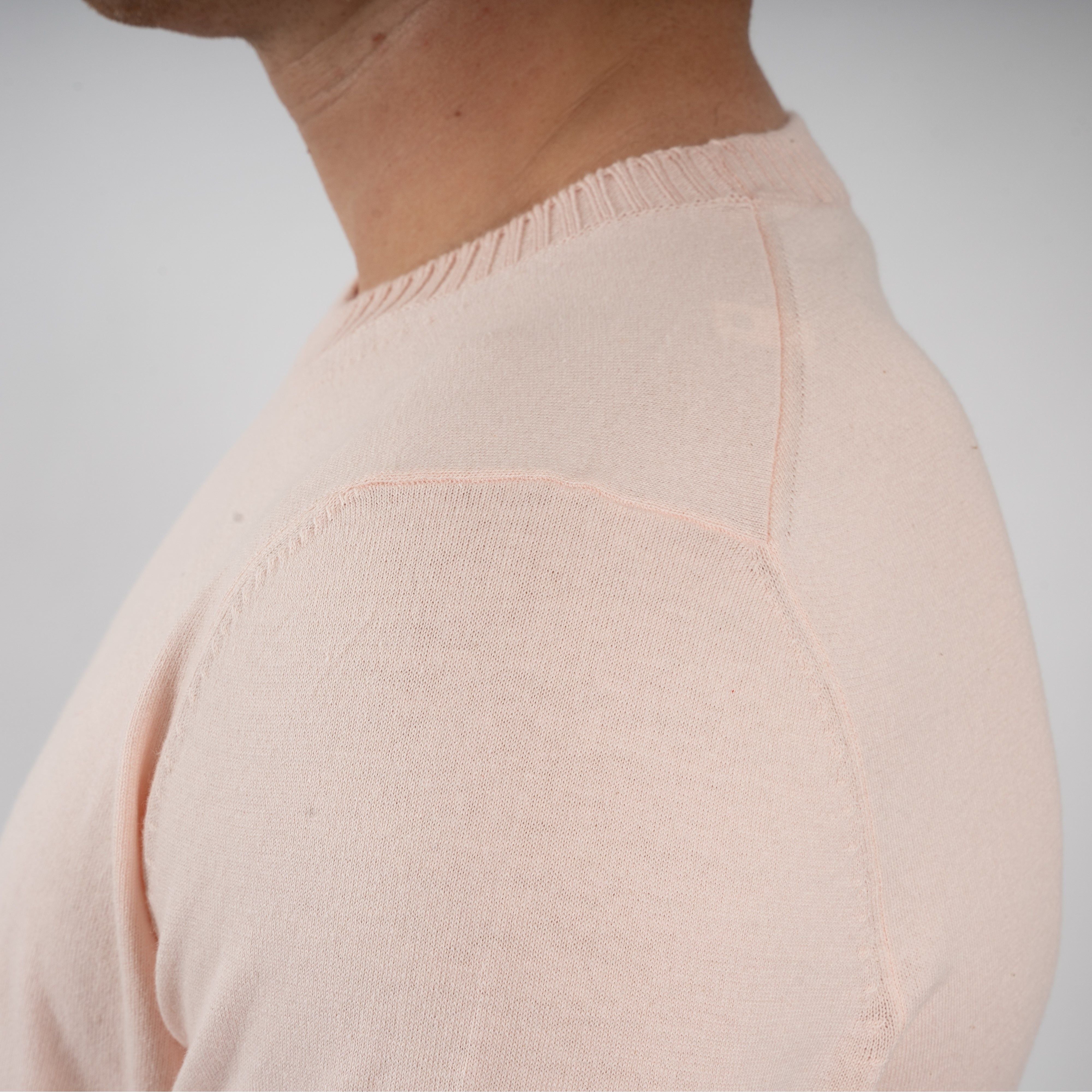 Gran Sasso Gebreide Trui Ronde Hals Roze | Cotton & Cashmere
