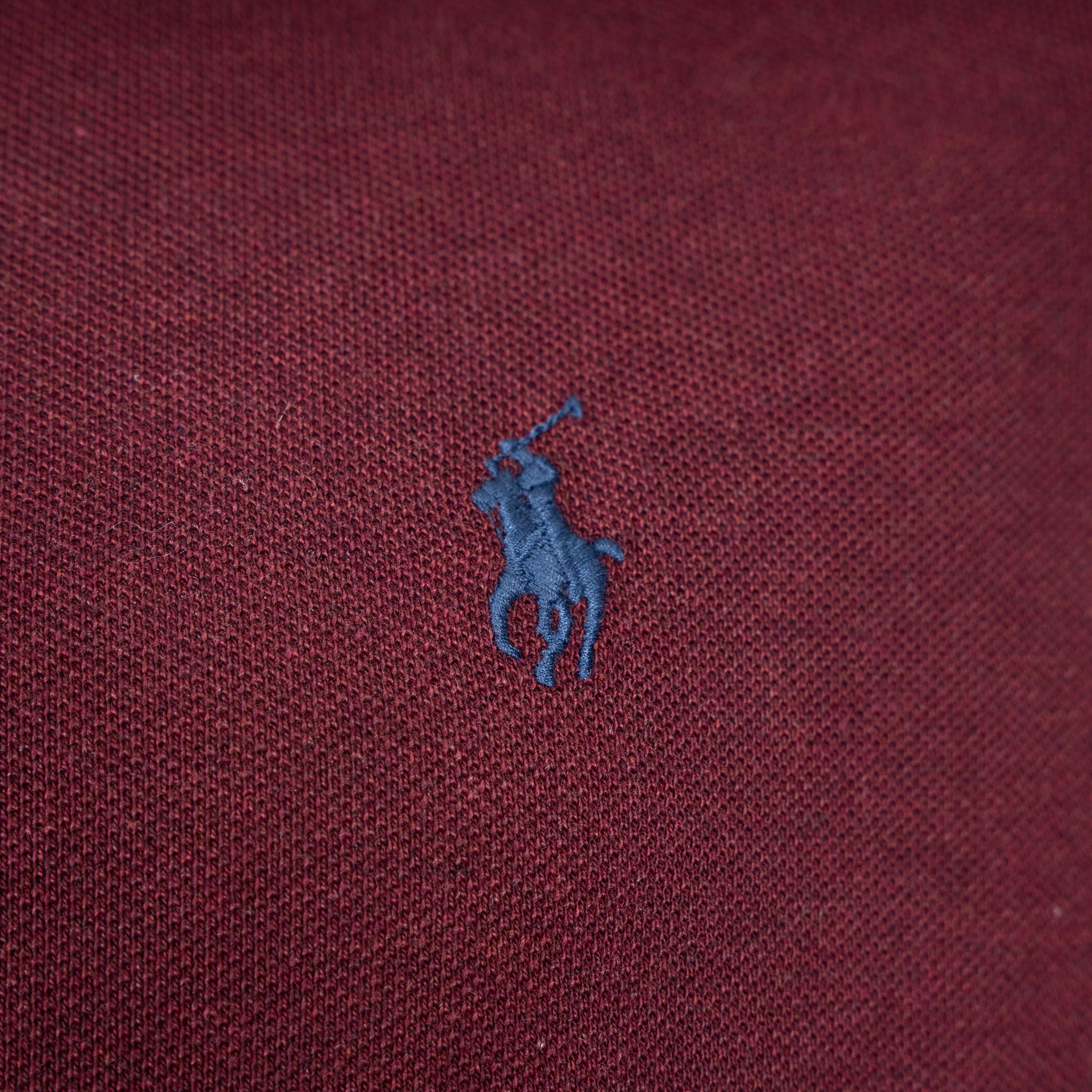 Ralph Lauren Polo Lange Mouwen Rood | Custom Slim Fit