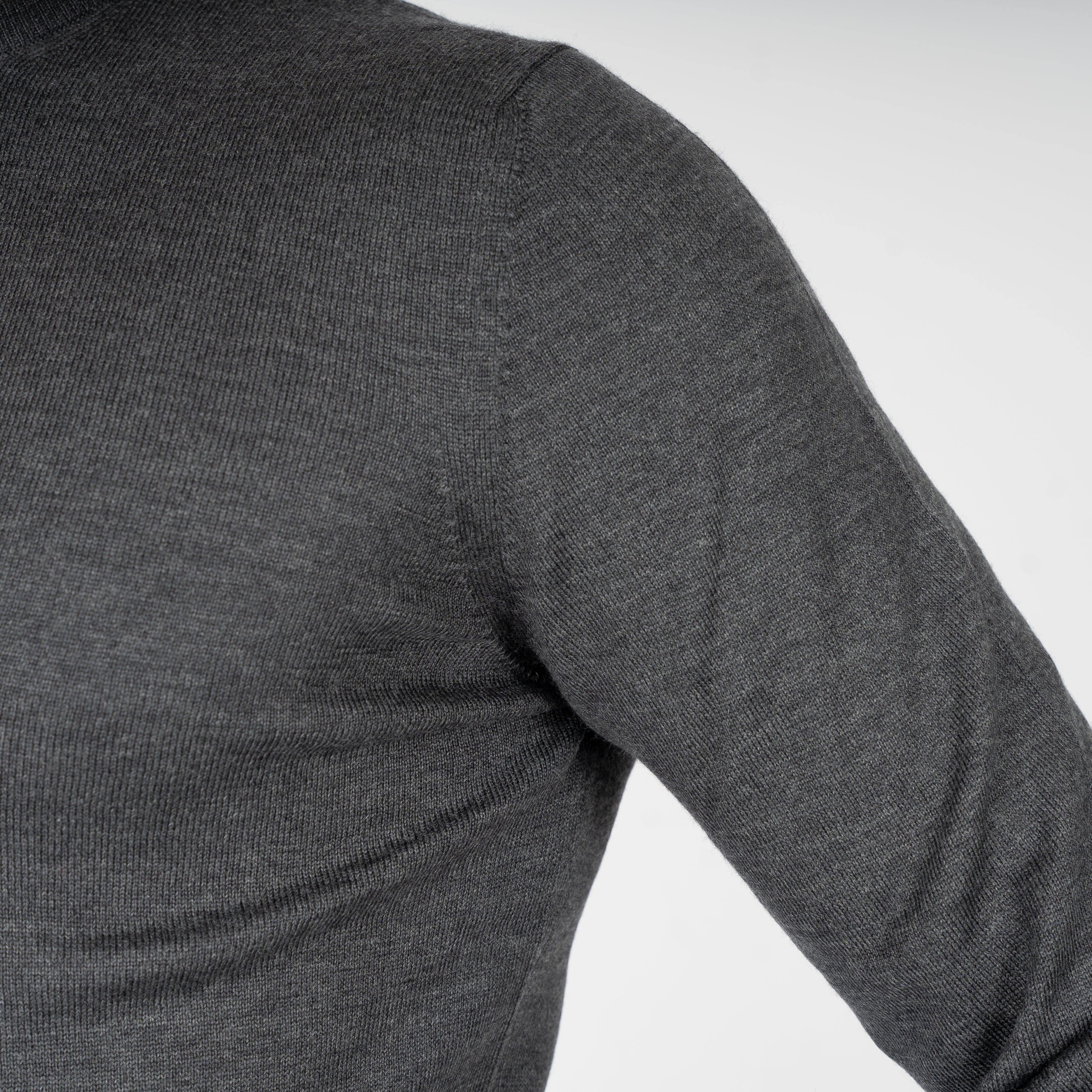 Gran Sasso Gebreide Trui Ronde Hals Grijs