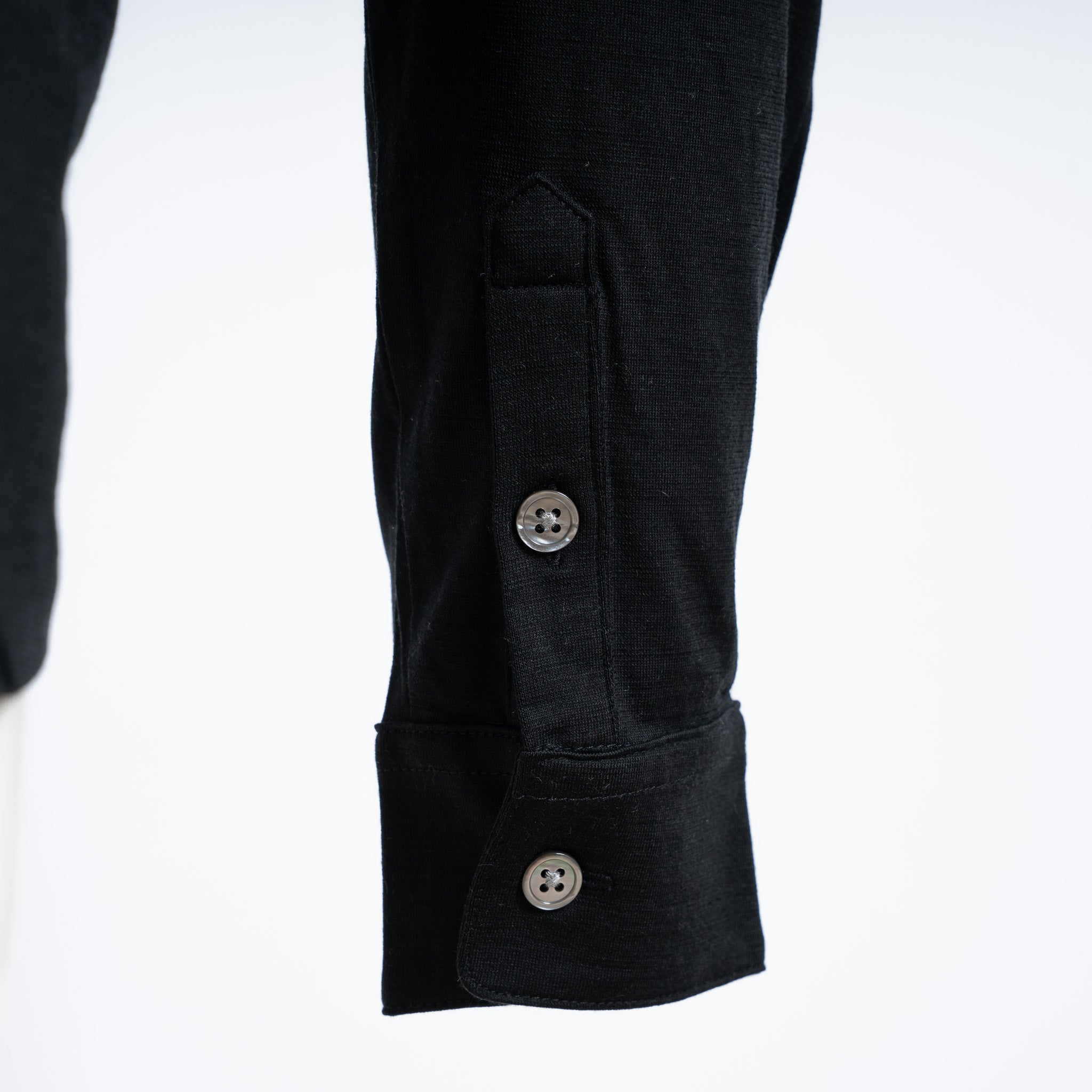 Profuomo Polo Lange Mouwen Zwart | Merino Polo