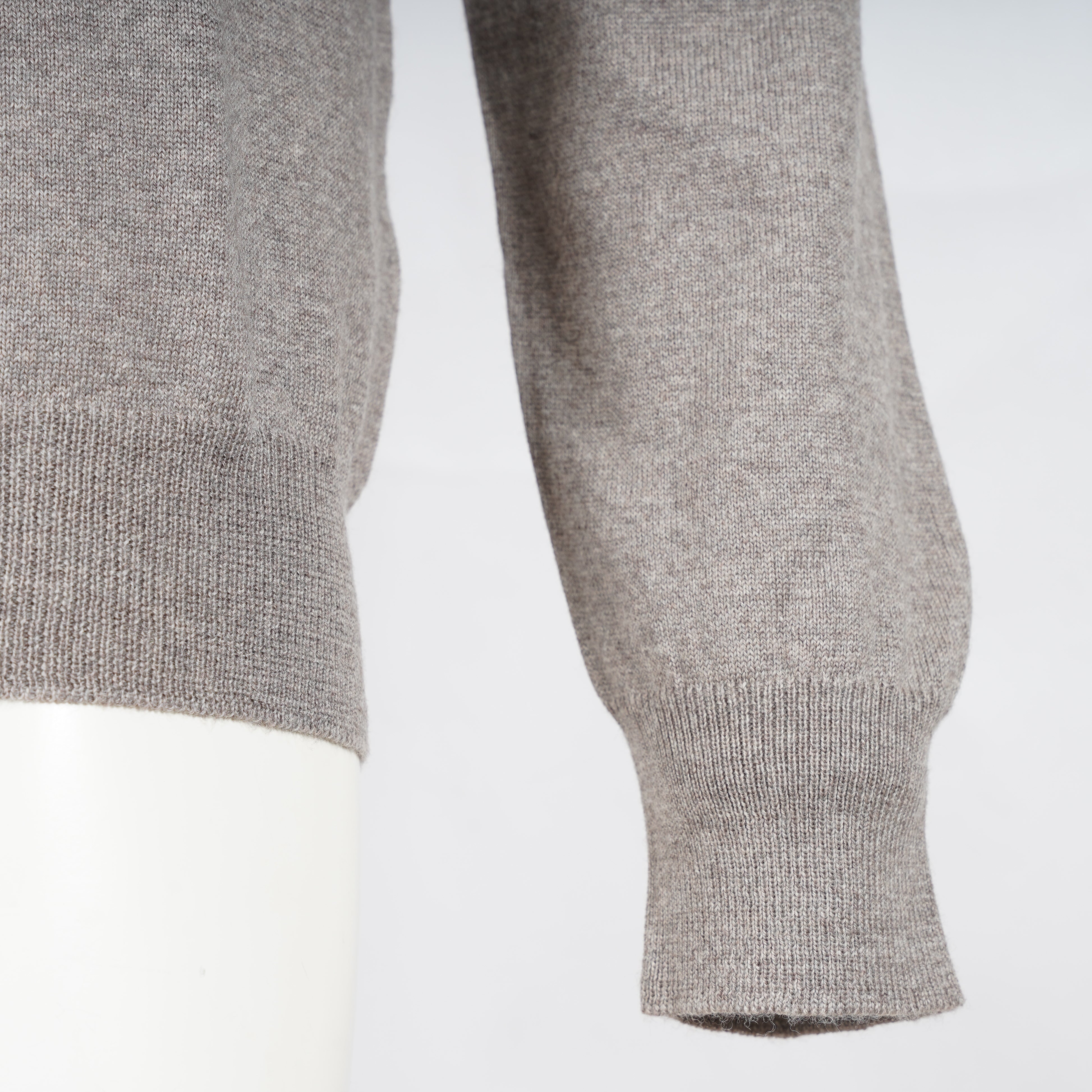 Gran Sasso Gebreide Trui Ronde Hals Beige | Extra Fine Merino