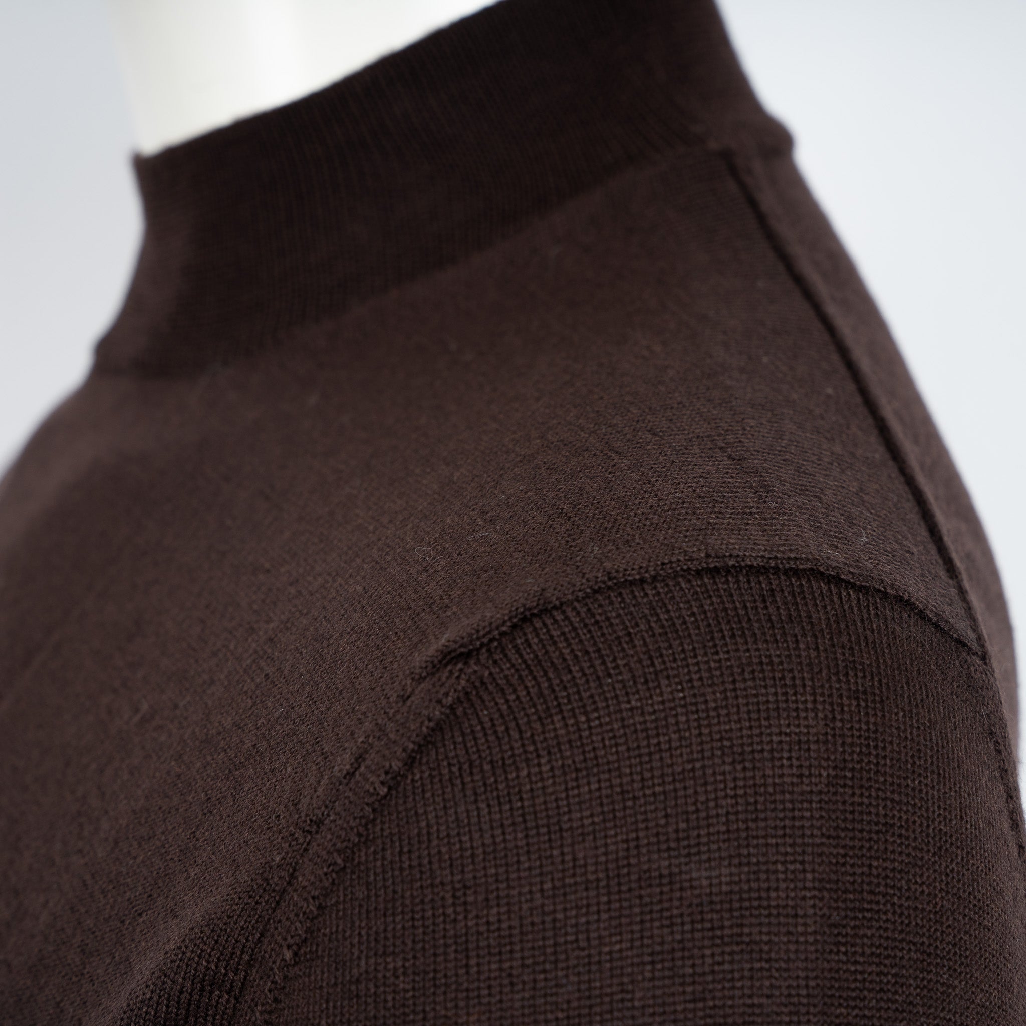 Zanone Turleneck Trui Bruin | Merino