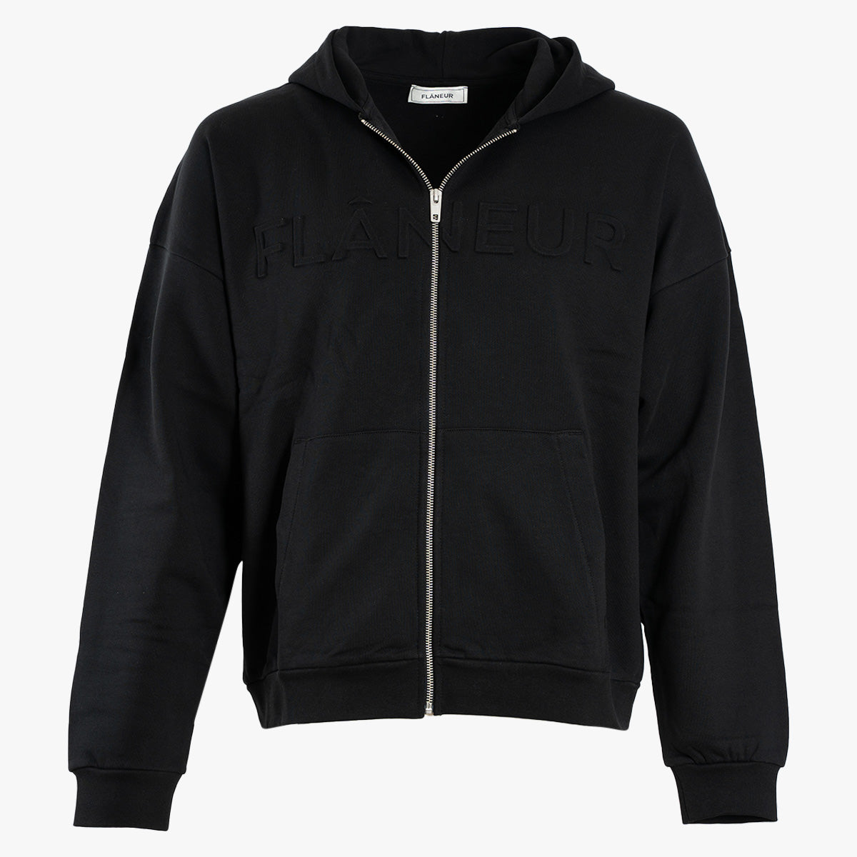 Flaneur Vest zwart | Embossed