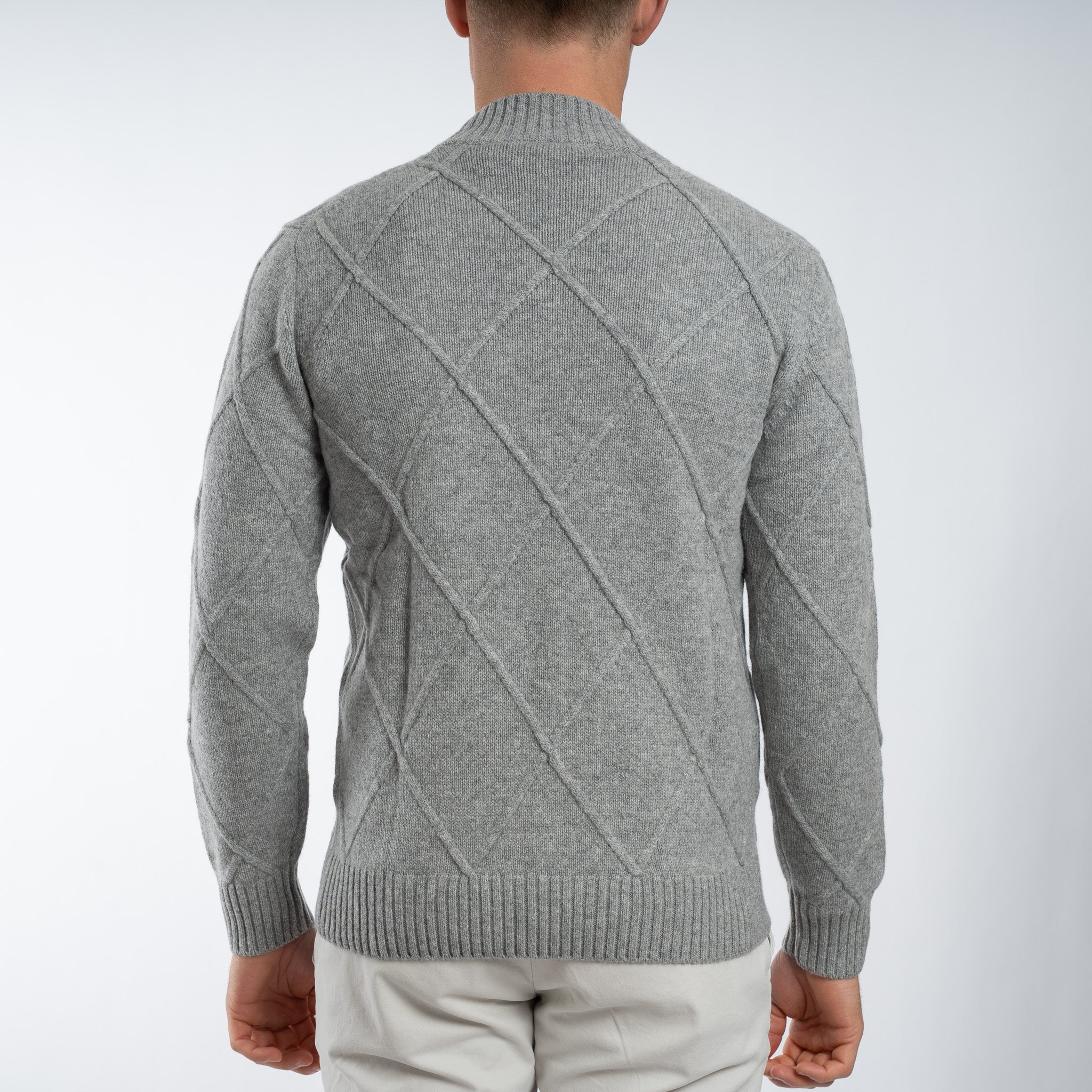 SEVEN DIALS Gebreide Trui met Turtleneck Grijs | Adron