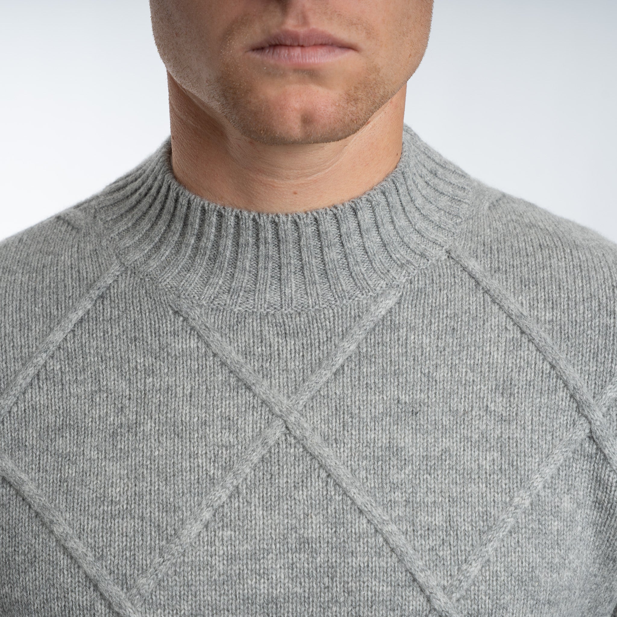 SEVEN DIALS Gebreide Trui met Turtleneck Grijs | Adron