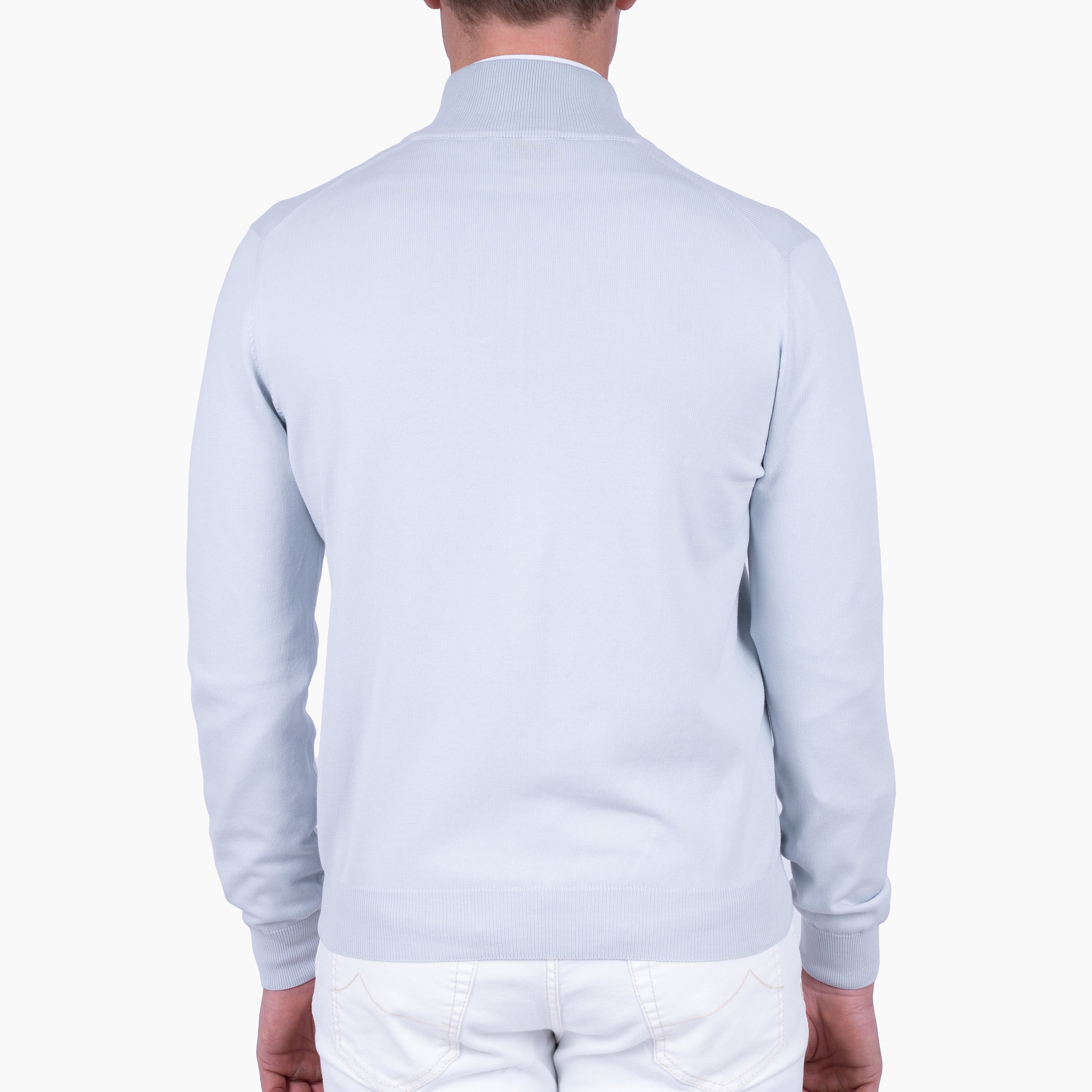 Gran Sasso Gebreid Vest Grijs | Pure Cotton