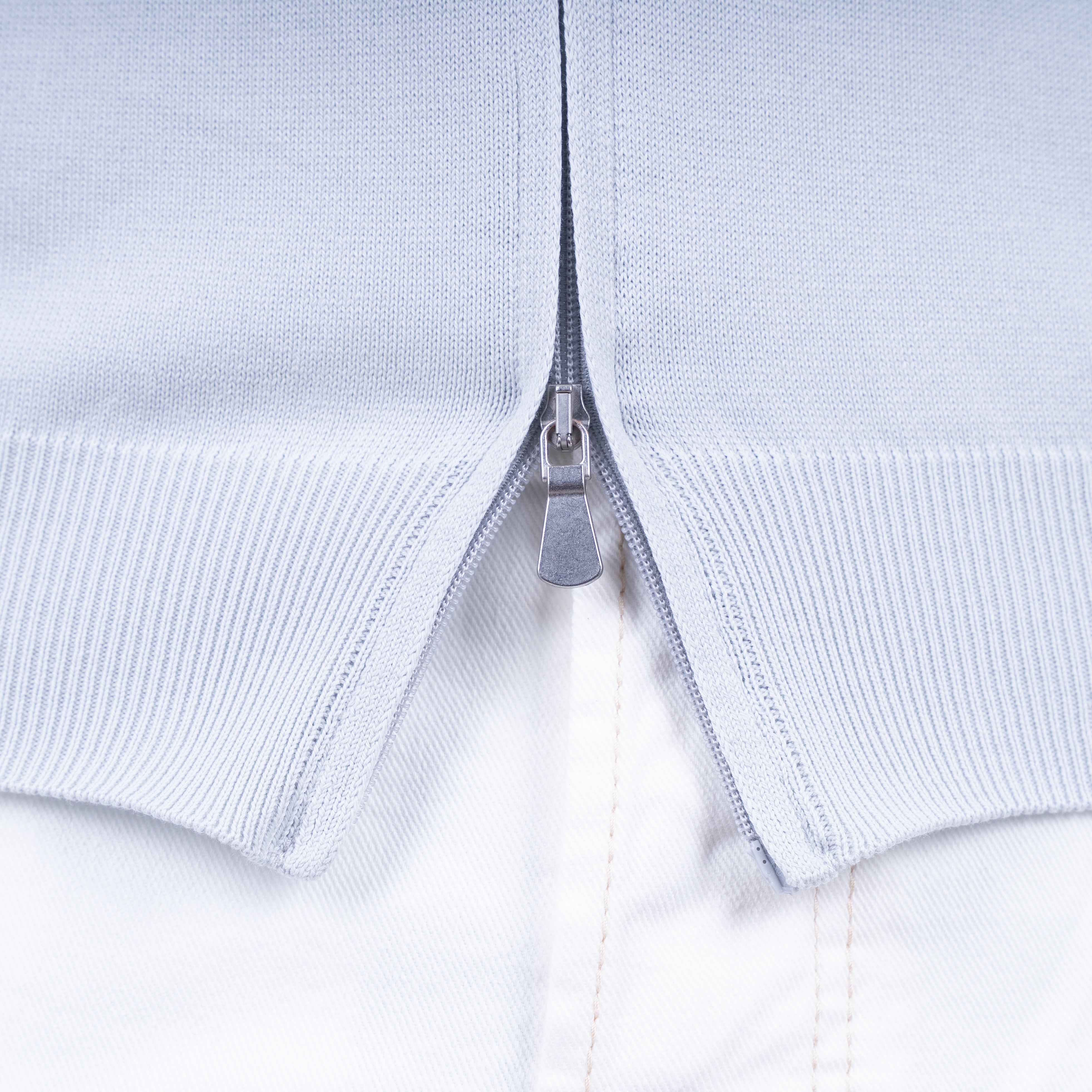 Gran Sasso Gebreid Vest Grijs | Pure Cotton