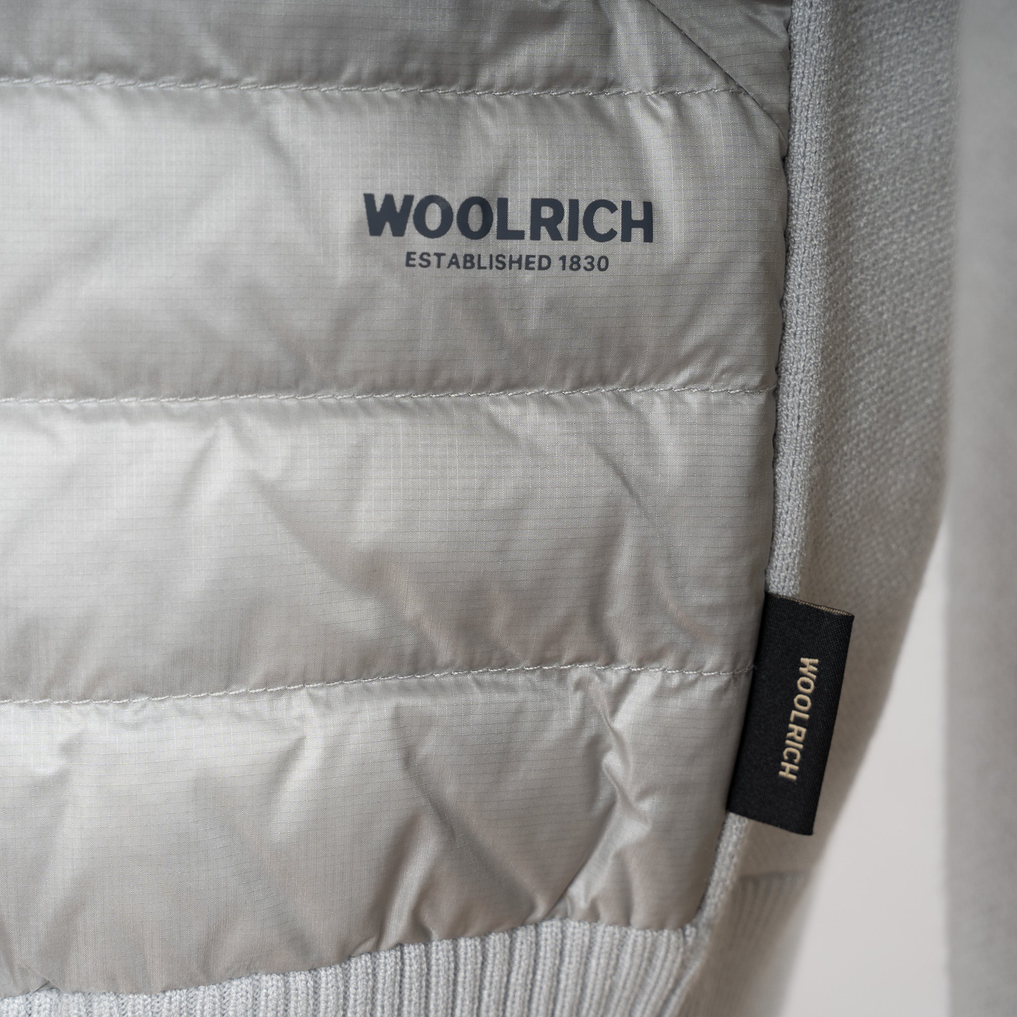 Woolrich Hybride Jack Lichtgrijs | Allen